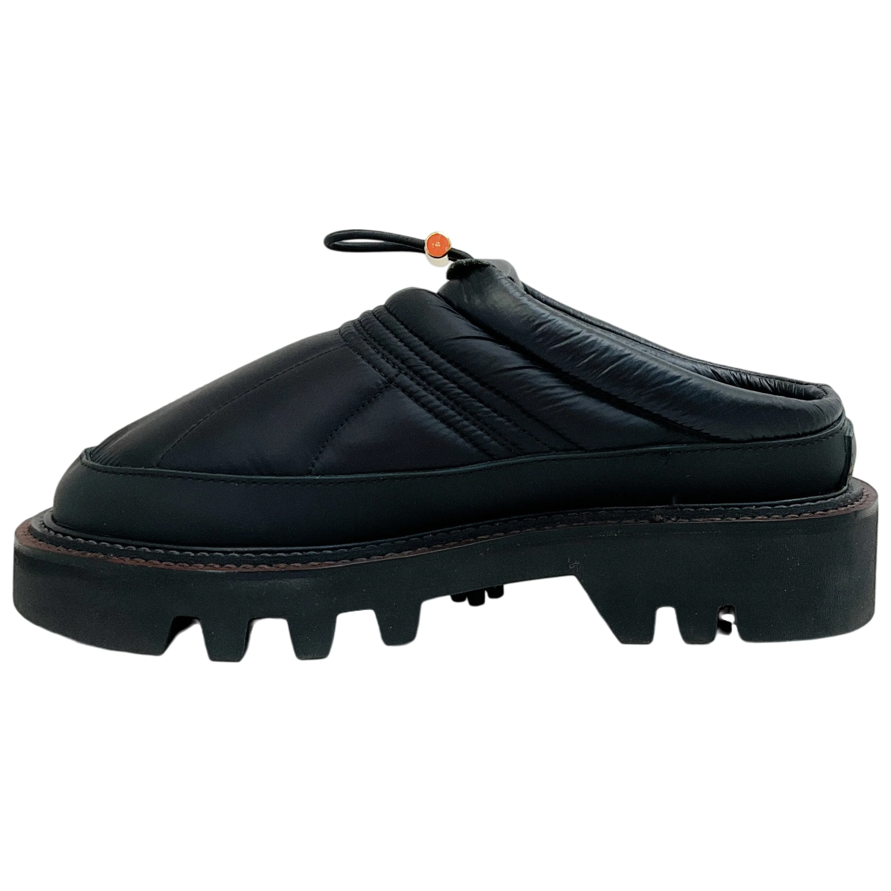 Sacai Black Micro Puffer Mules - Image 3