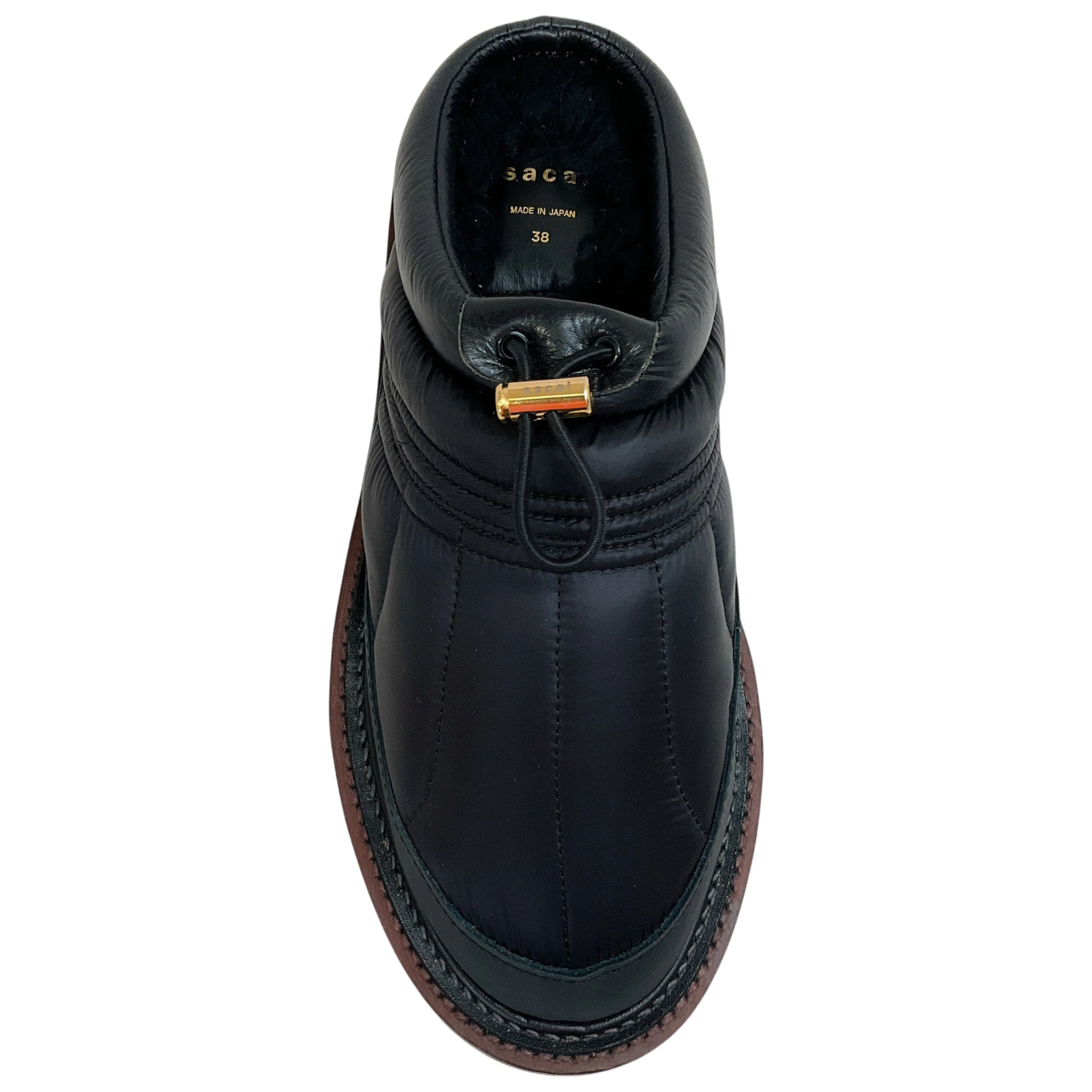 Sacai Black Micro Puffer Mules - Image 4