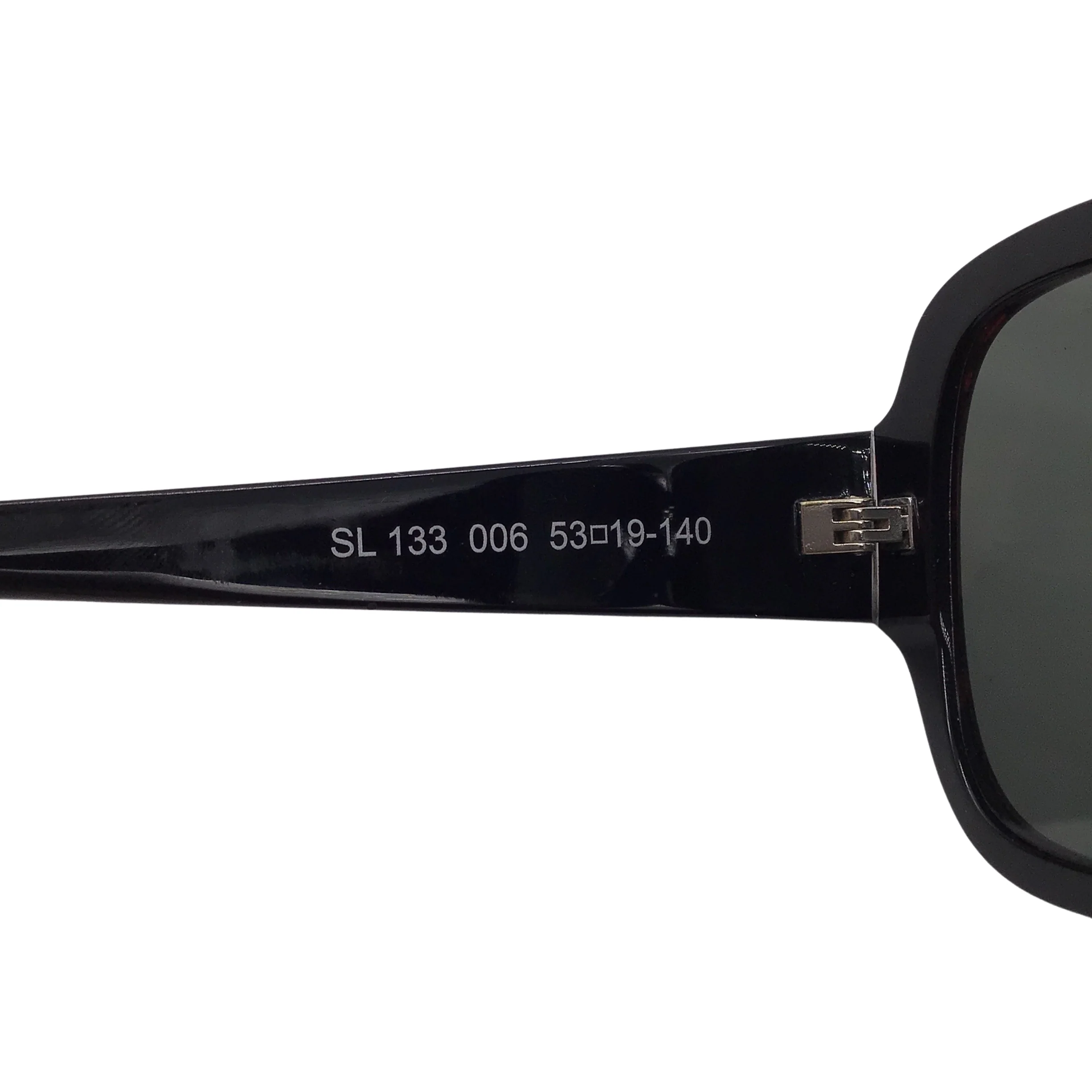 Saint Laurent Black / Red Heart Pattern Plastic Frame Sunglasses - Image 7