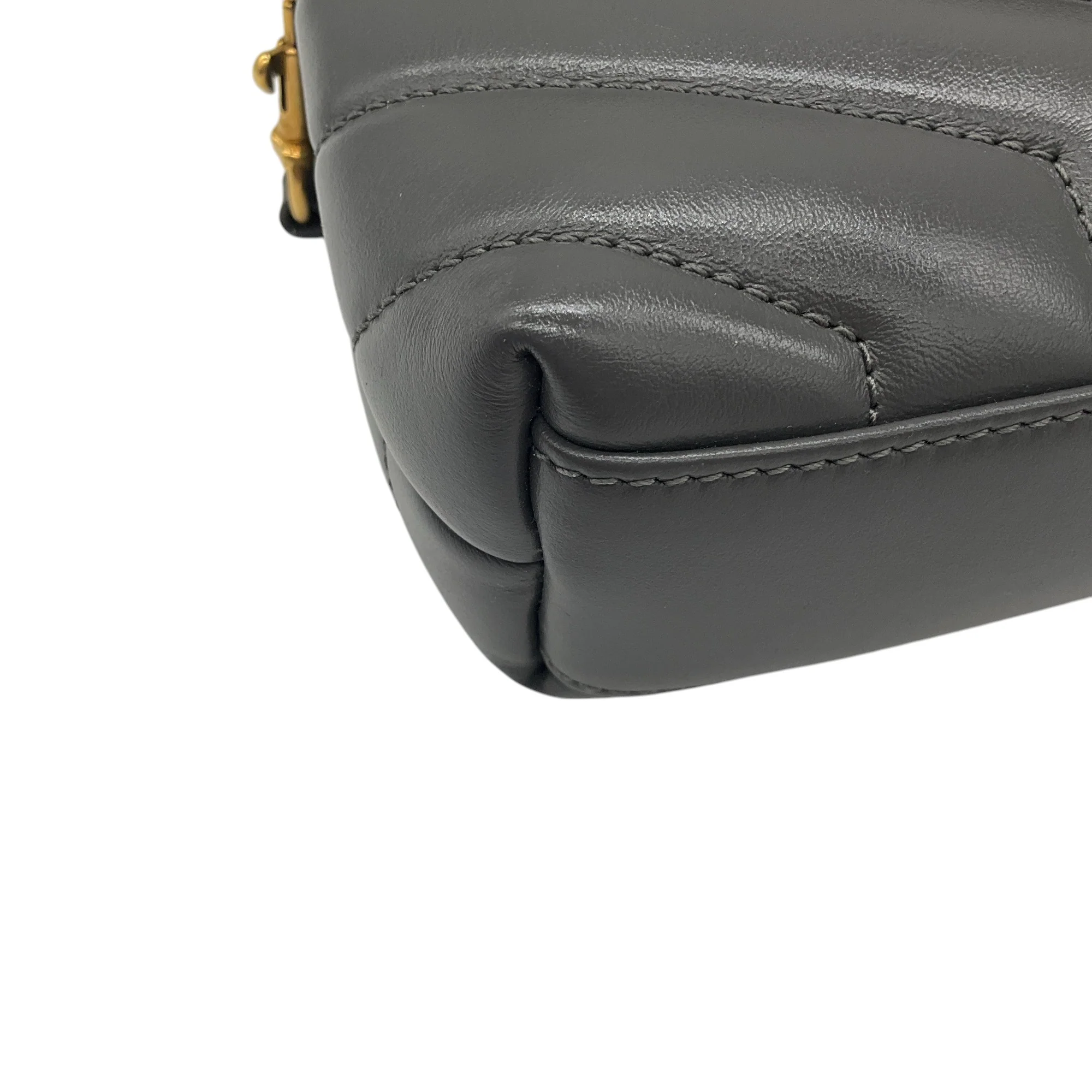 Saint Laurent Grey 2021 Loulou Leather Toy Mini Bag - Image 6