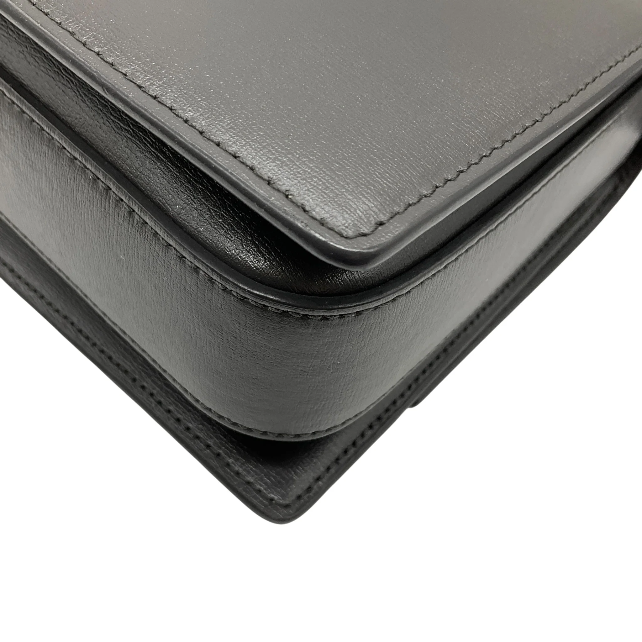 Saint Laurent Grey Leather / Suede Bellachasse Medium Shoulder Bag - Image 7