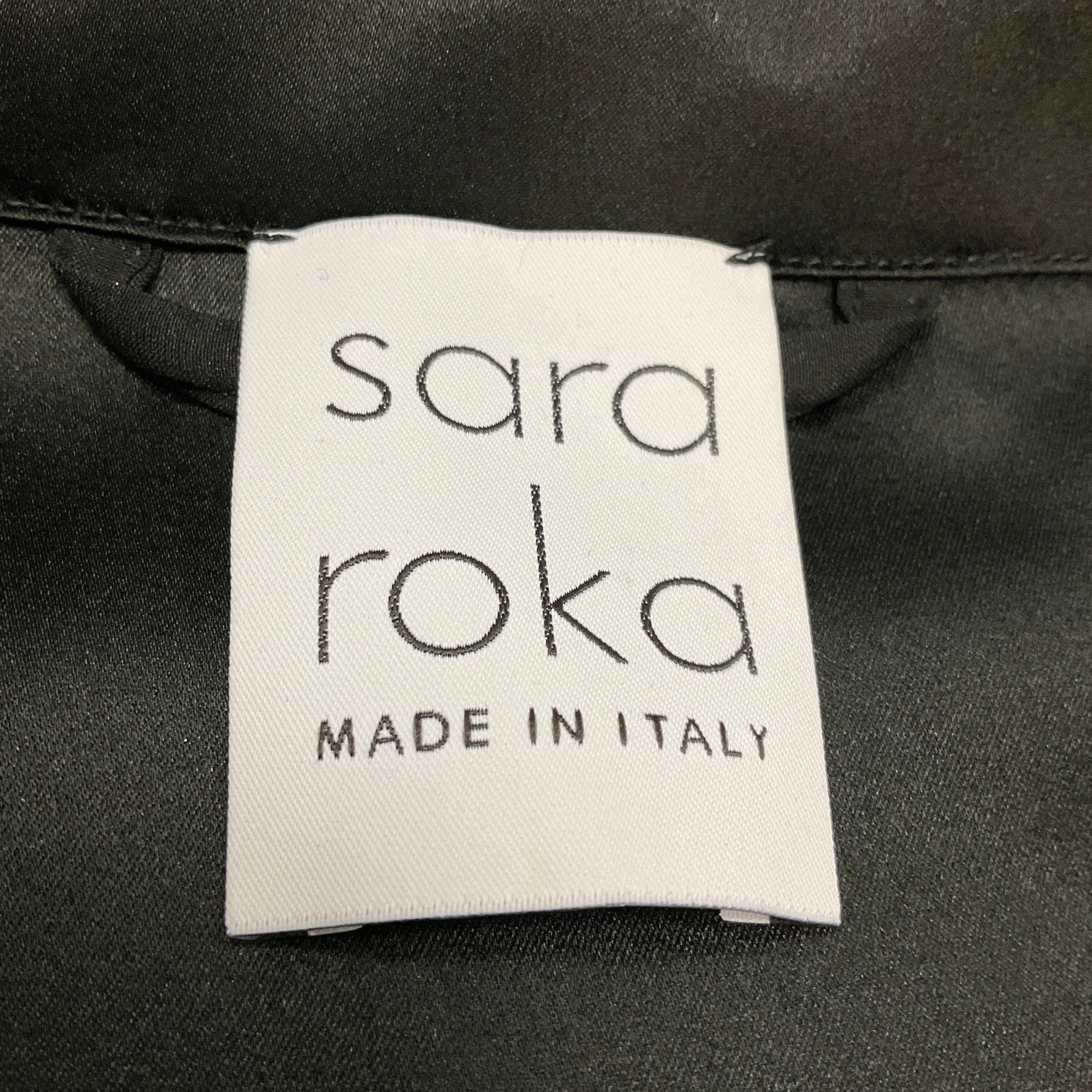 Sara Roka Black Multi 2023 Kenji Tulle Midi Wrap Dress - Image 4