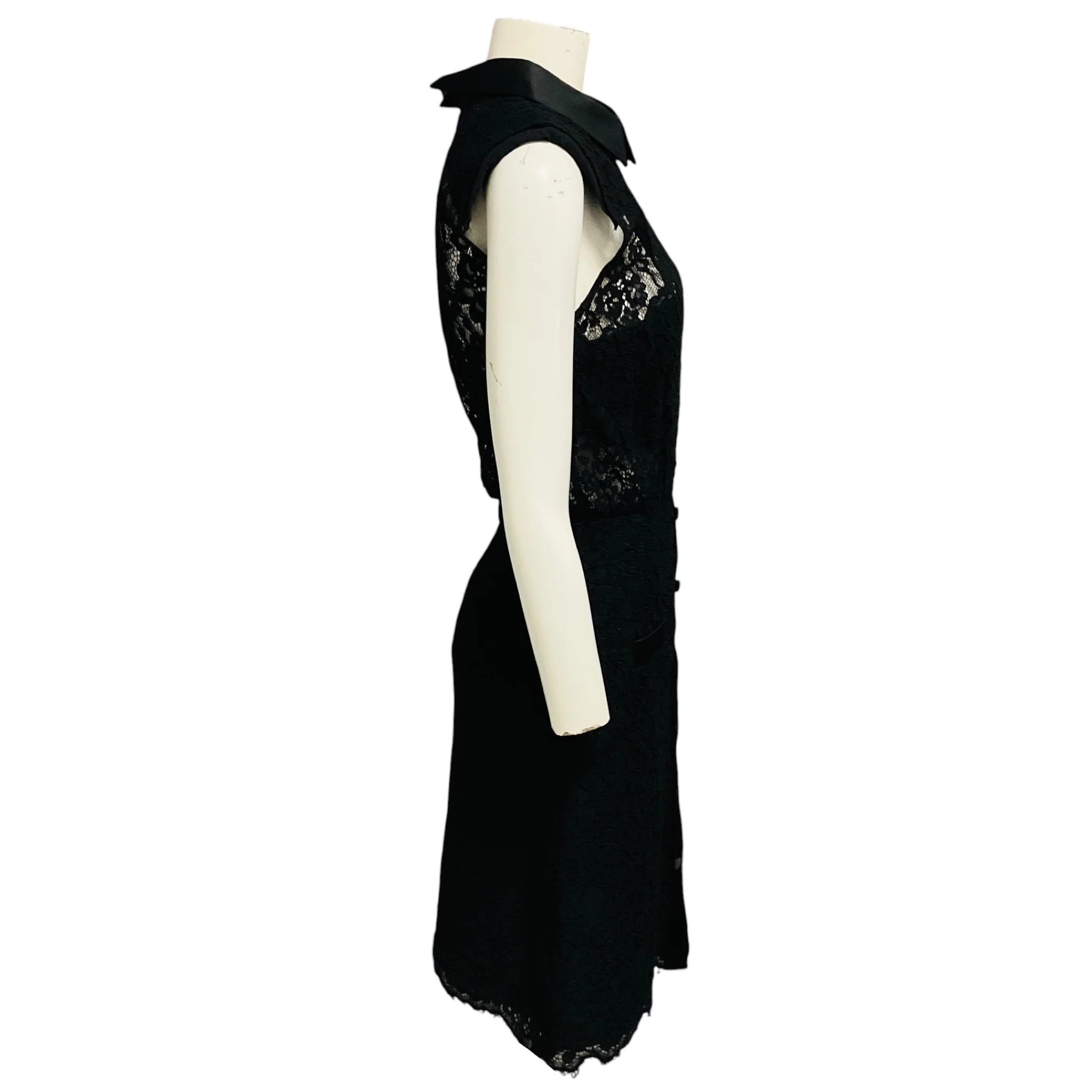 Self-Portrait Black Lace Cocktail Dress - Image 2