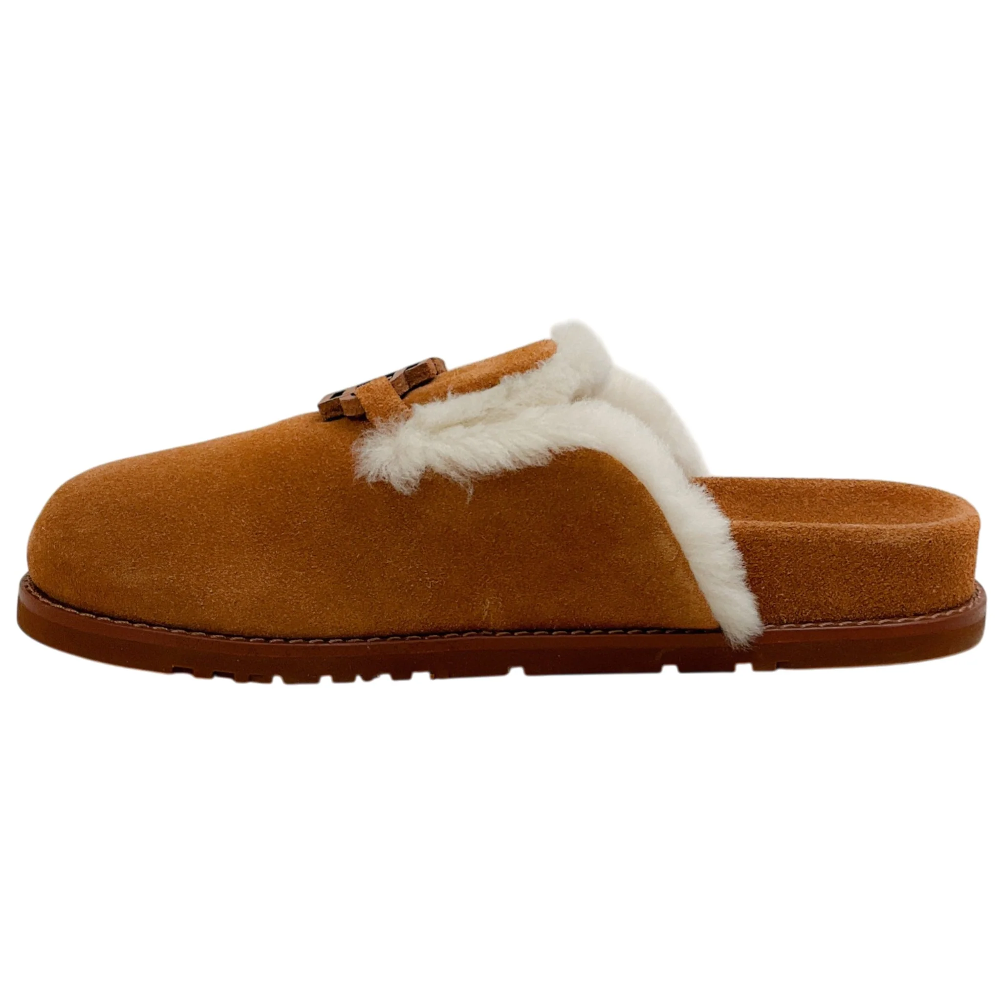 Simkhai Chestnut Suede Shealing Mila Clogs - Image 3