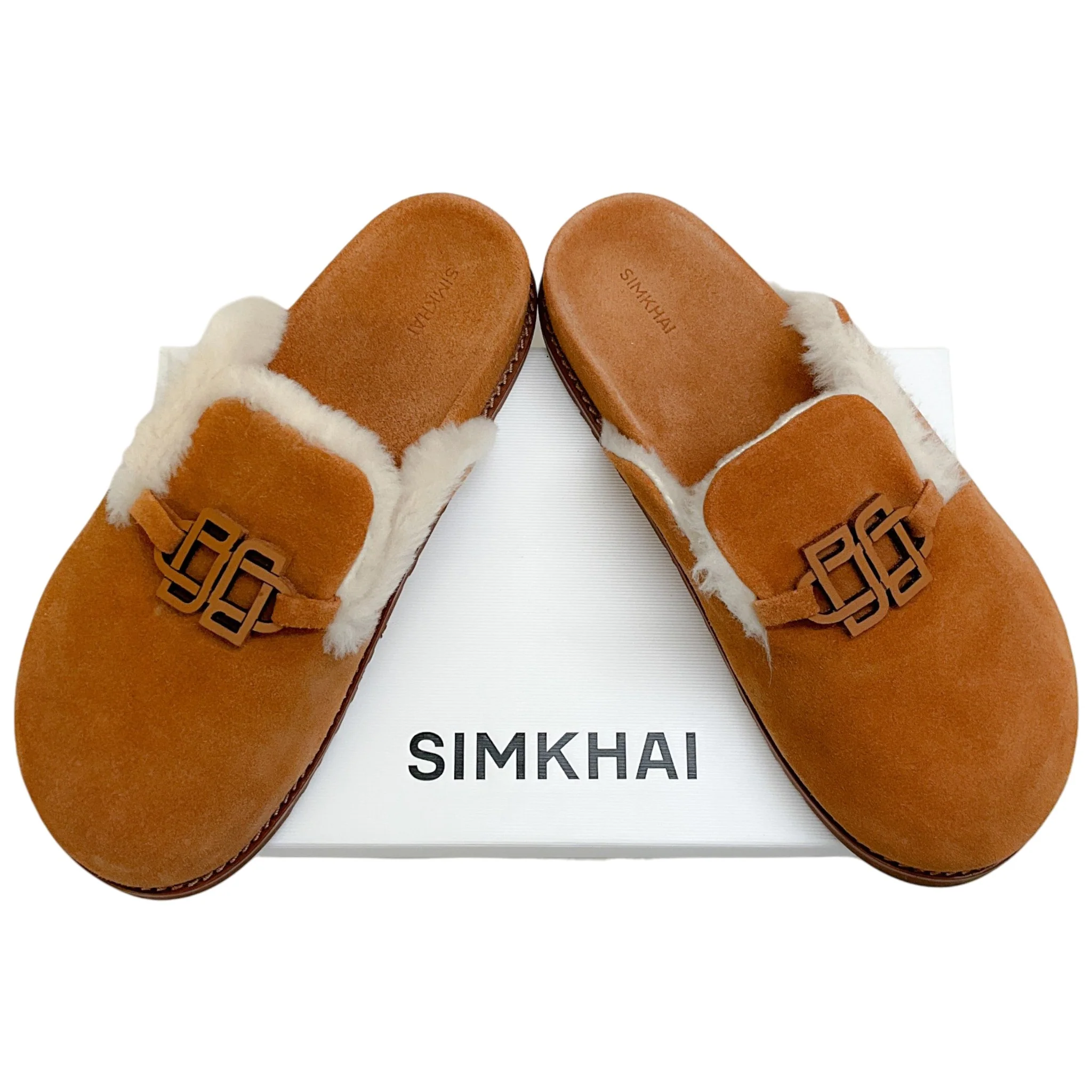 Simkhai Chestnut Suede Shealing Mila Clogs - Image 6