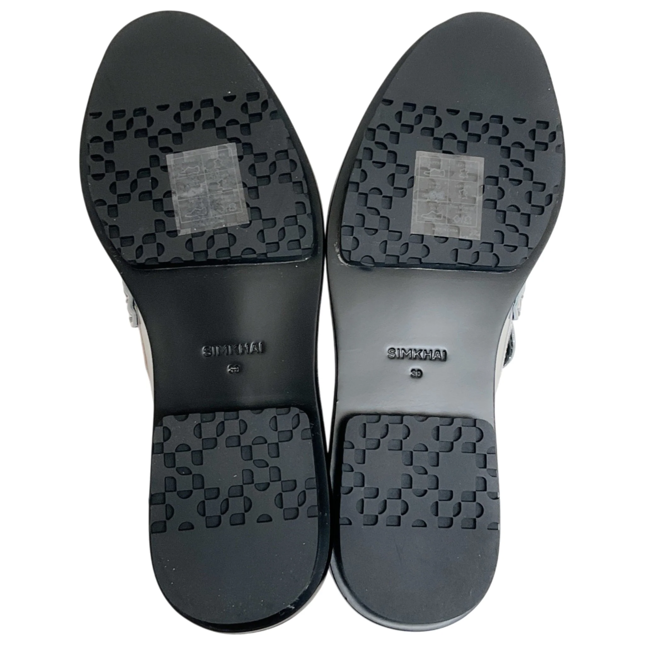 Simkhai Silver Metallic Leather Harper Loafers - Image 10