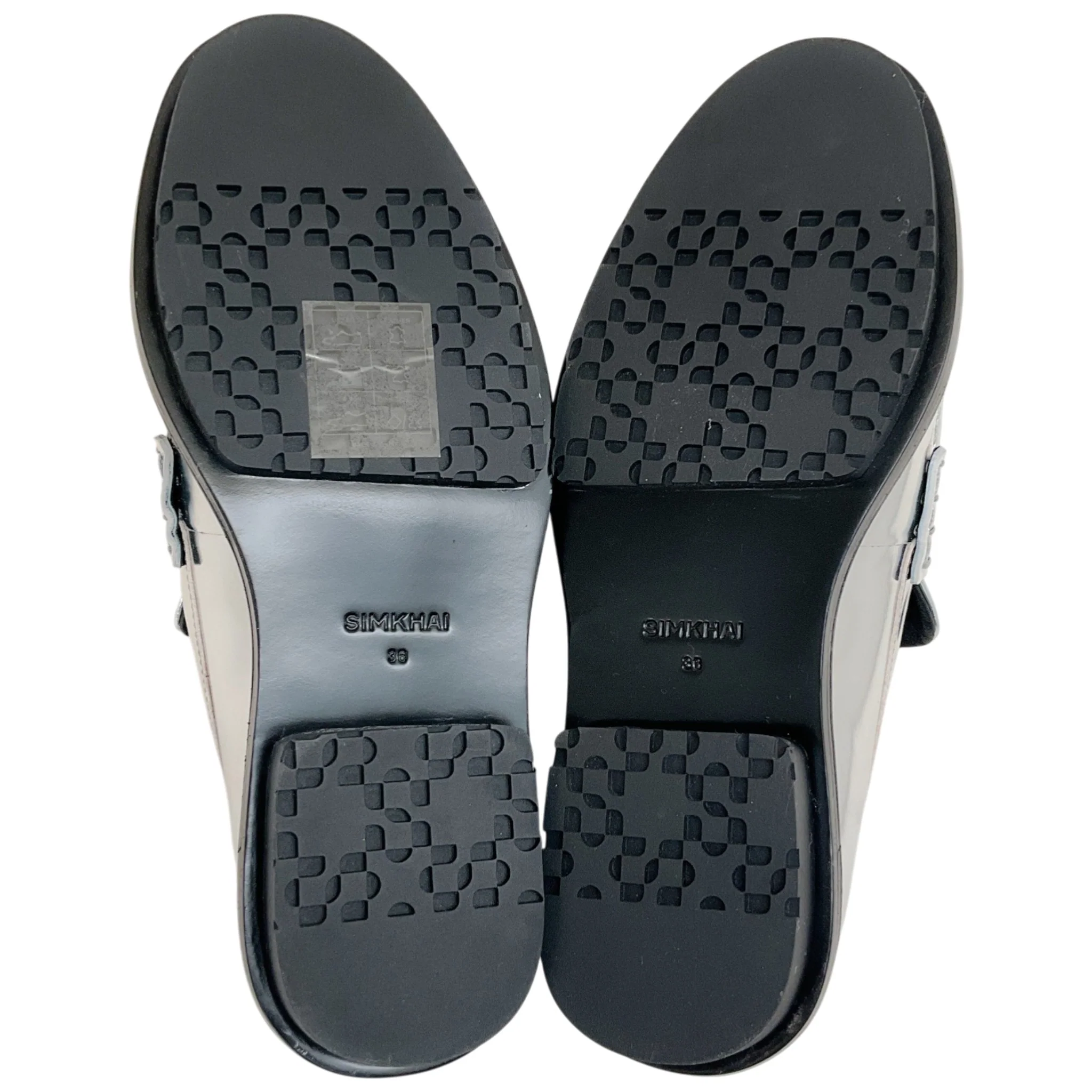 Simkhai Silver Metallic Leather Harper Loafers - Image 7