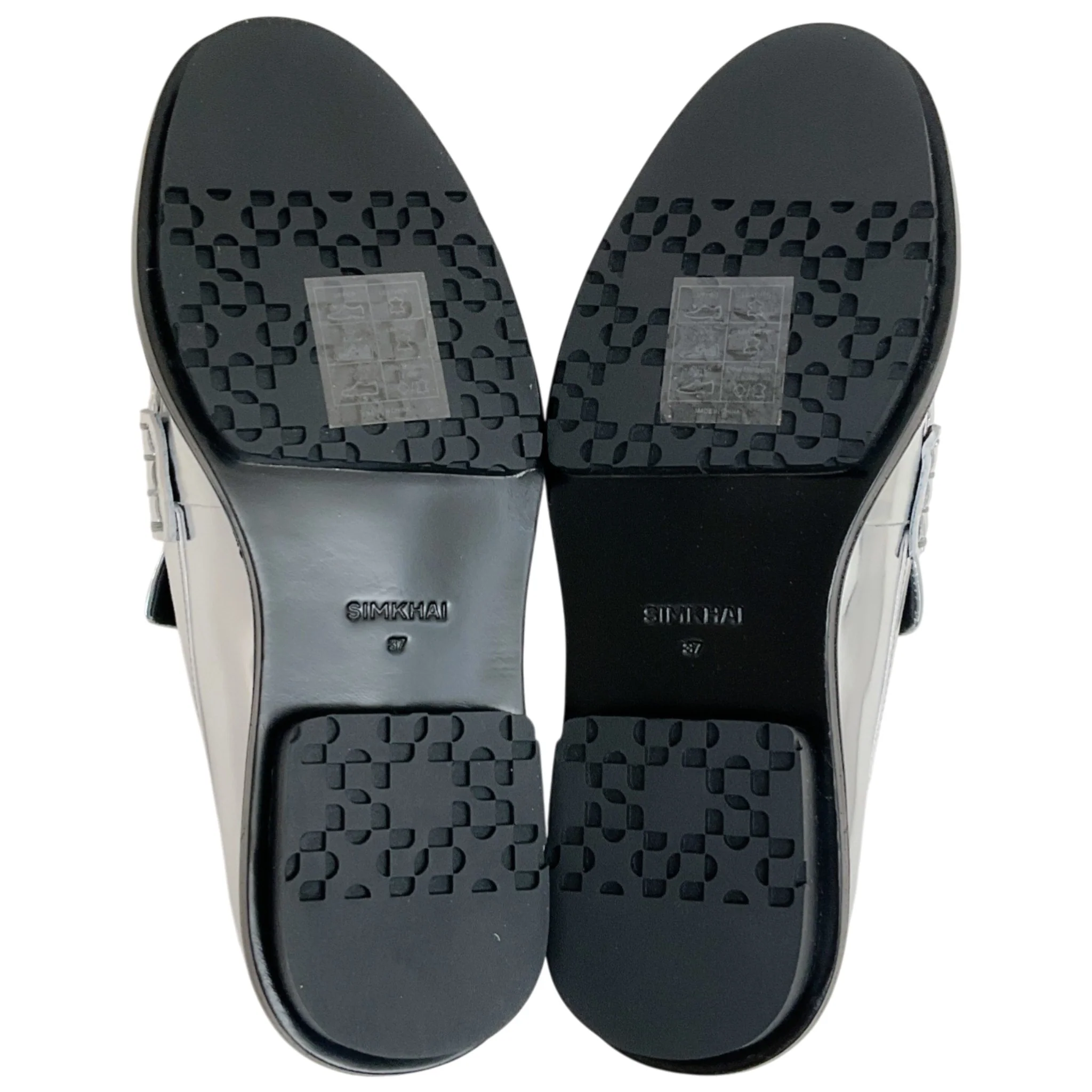 Simkhai Silver Metallic Leather Harper Loafers - Image 8