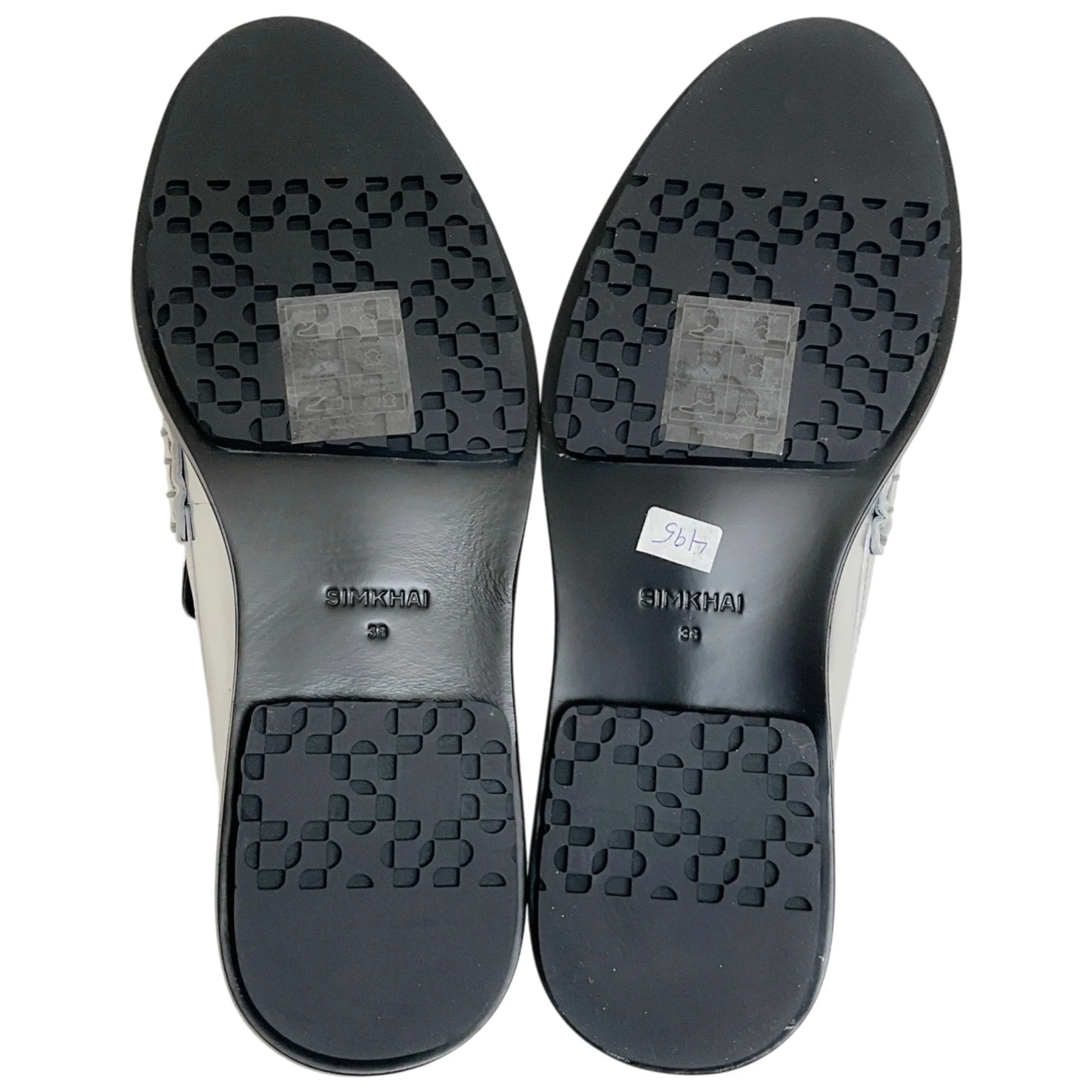 Simkhai Silver Metallic Leather Harper Loafers - Image 9