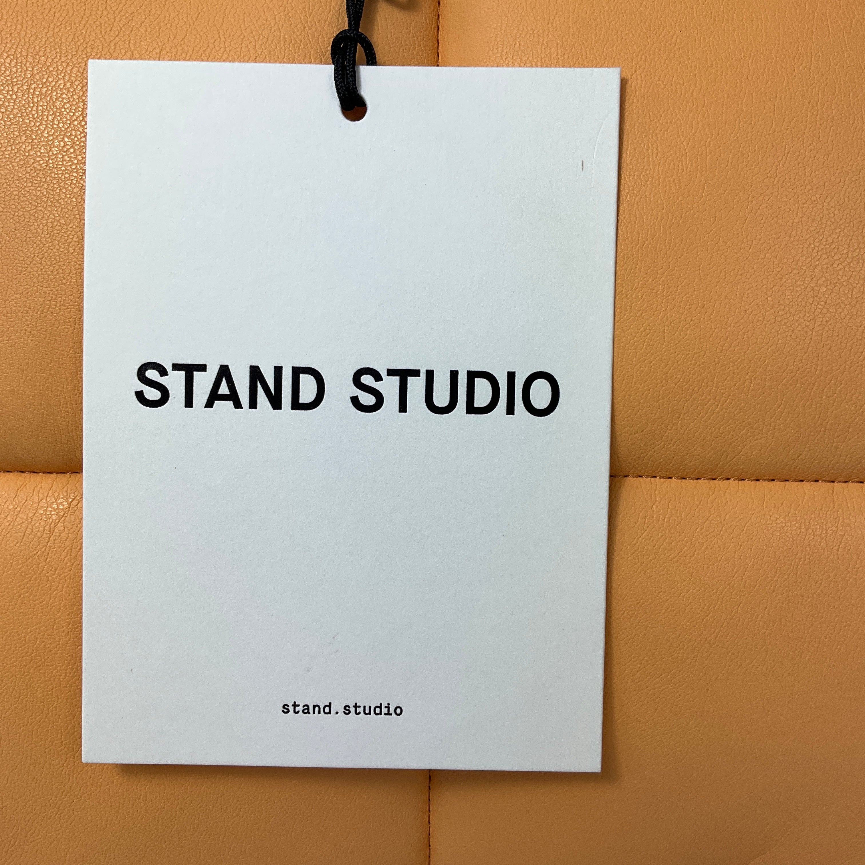 Stand Studio Peach Honey Faux Leather Grained Wanda Clutch Bag II - Image 12