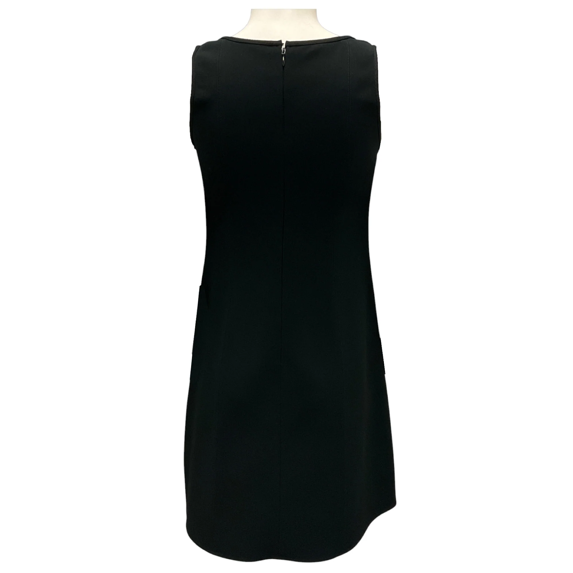 Stella McCartney Black 2021 Scuba Sleeveless Slip Mini Dress - Image 3