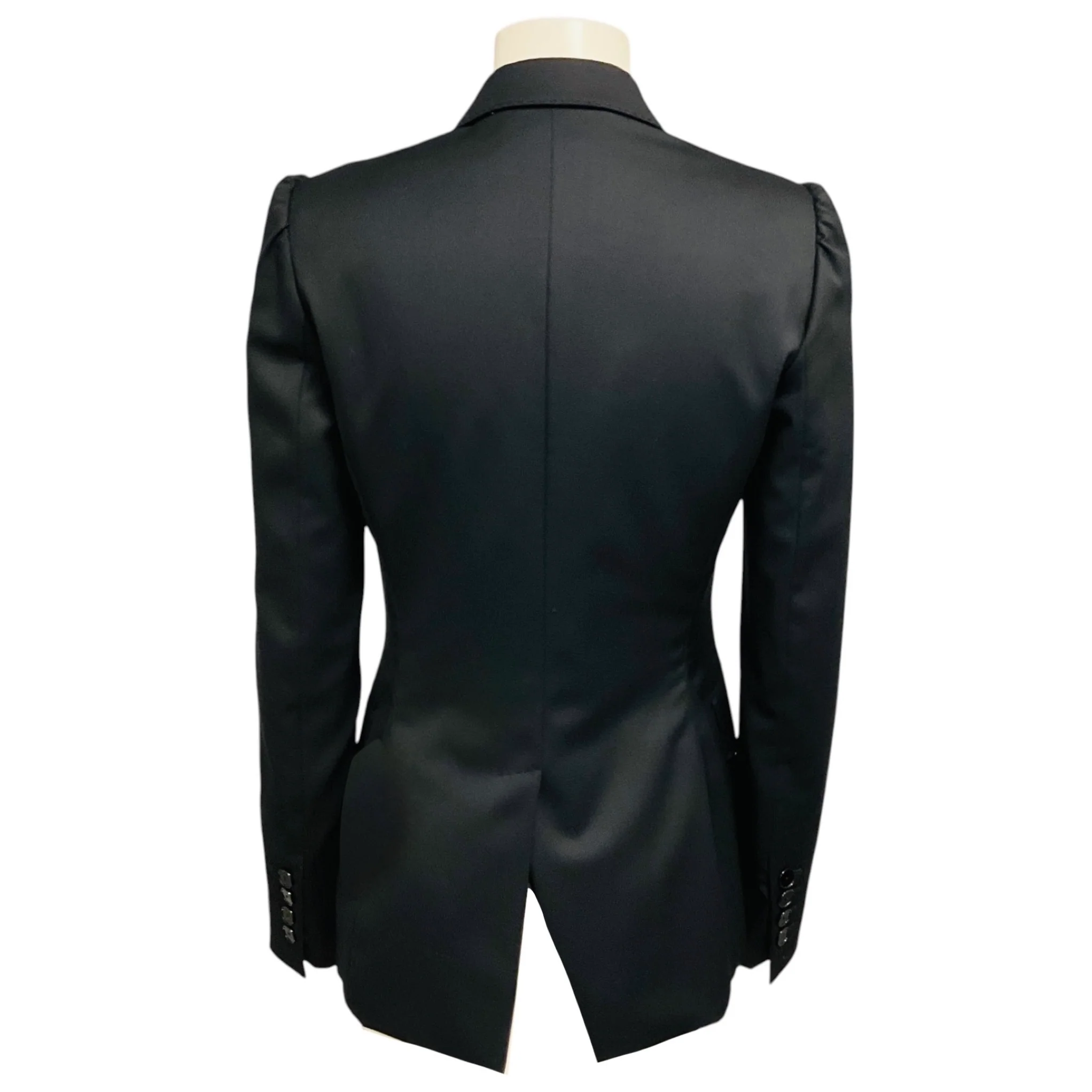 Stella McCartney Black Classic One Button Blazer Jacket - Image 3