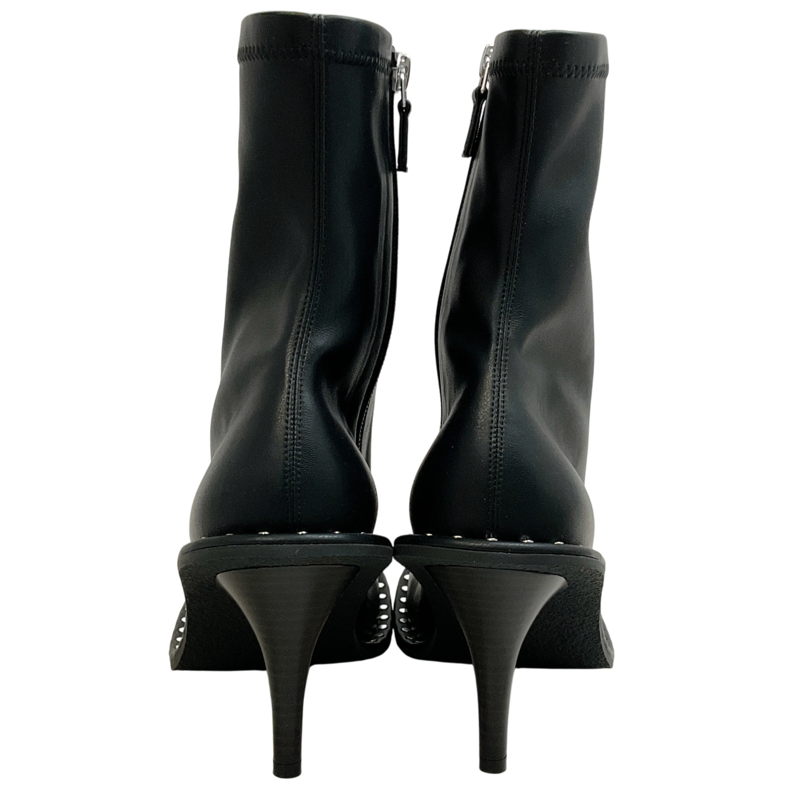 Stella McCartney Black Leather Ryder Stretch Boots with Studs - Image 5