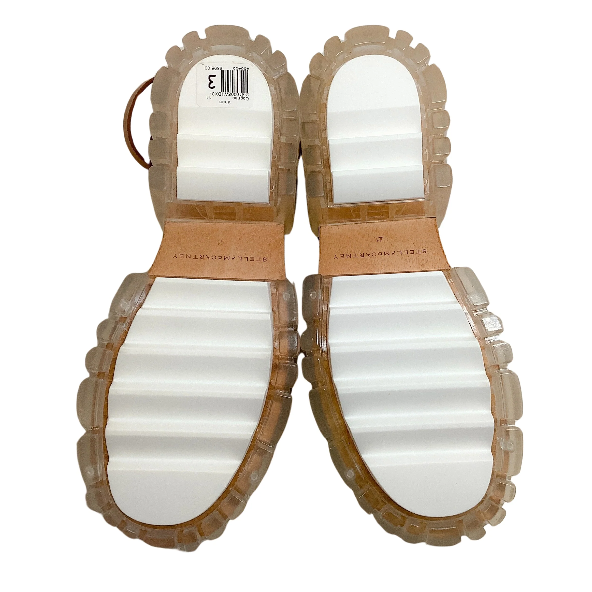 Stella McCartney Cognac Cut Out Emilie Platform Sandals - Image 7