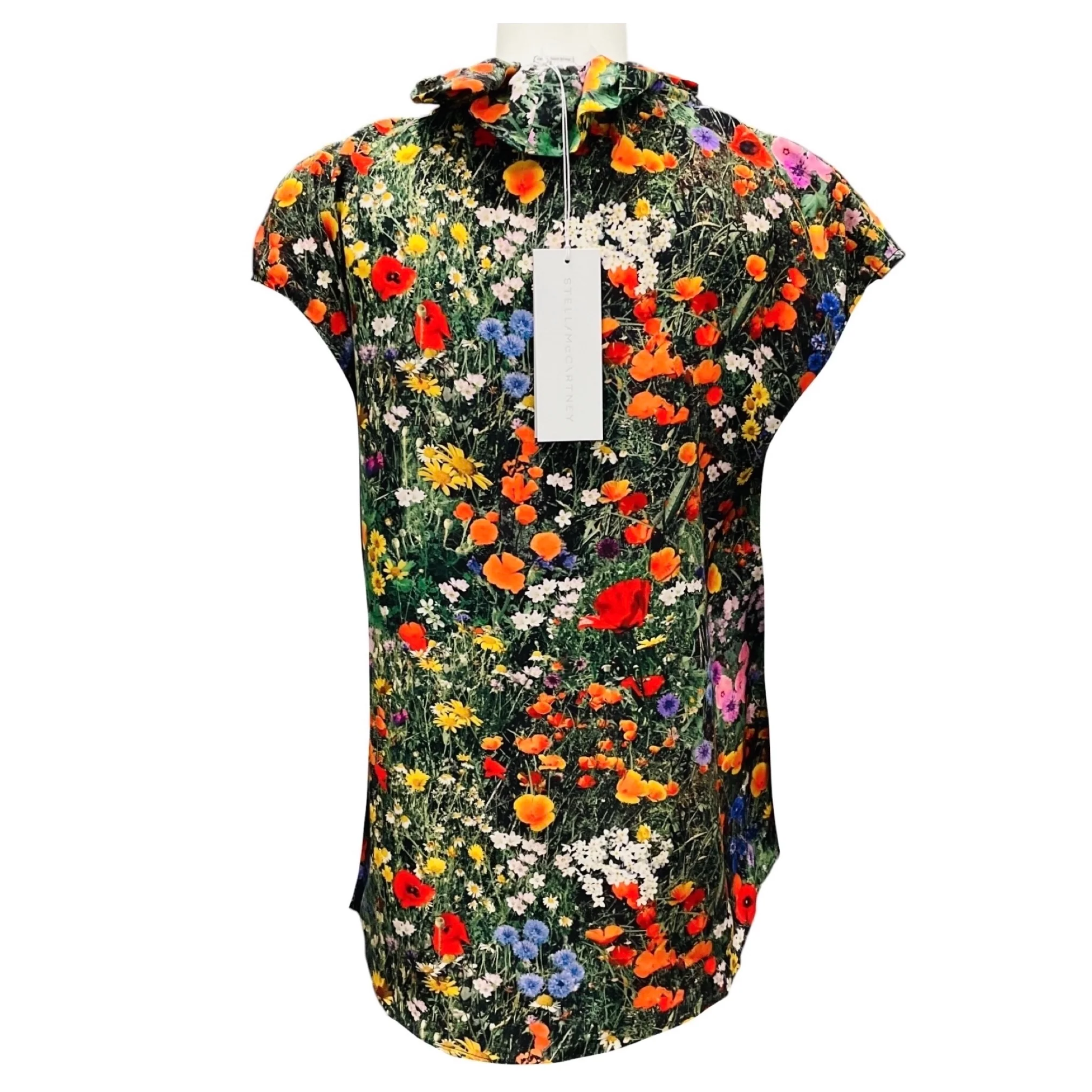 Stella McCartney Multi Floral Silk Blouse - Image 3