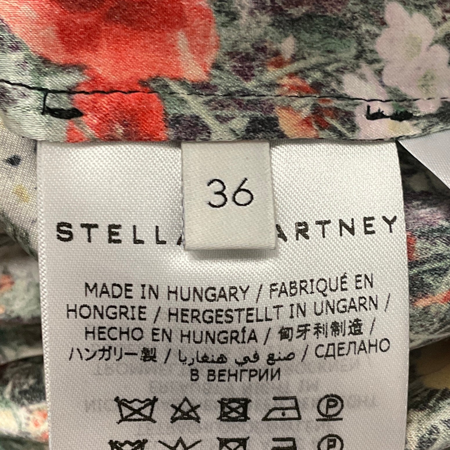Stella McCartney Multi Floral Silk Blouse - Image 6
