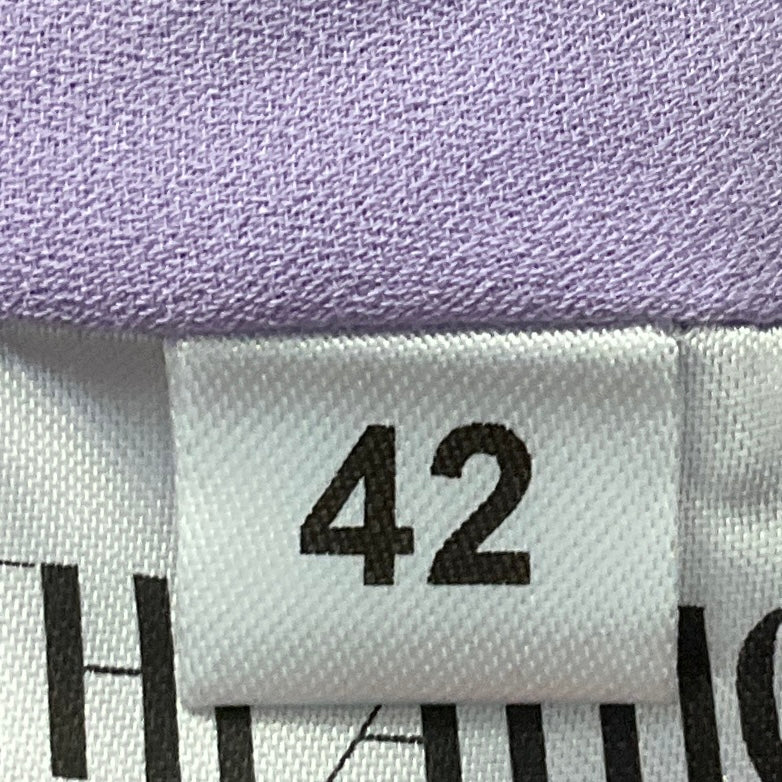 The Attico Purple Fanny Cold Shoulder Asymmetric Sequined Crepe de Chine Gown - Image 5