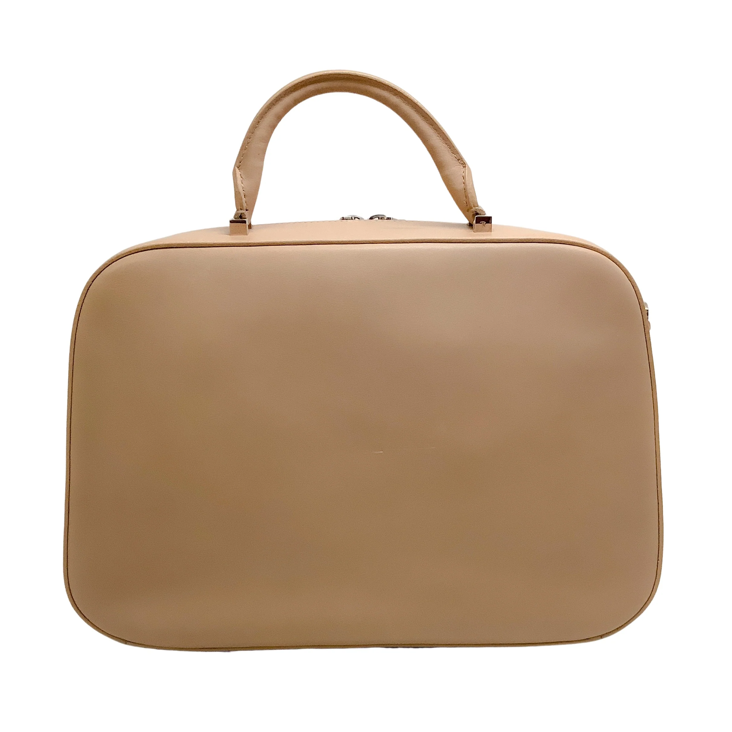 The Row Beige Leather Small Bowler Satchel - Image 3
