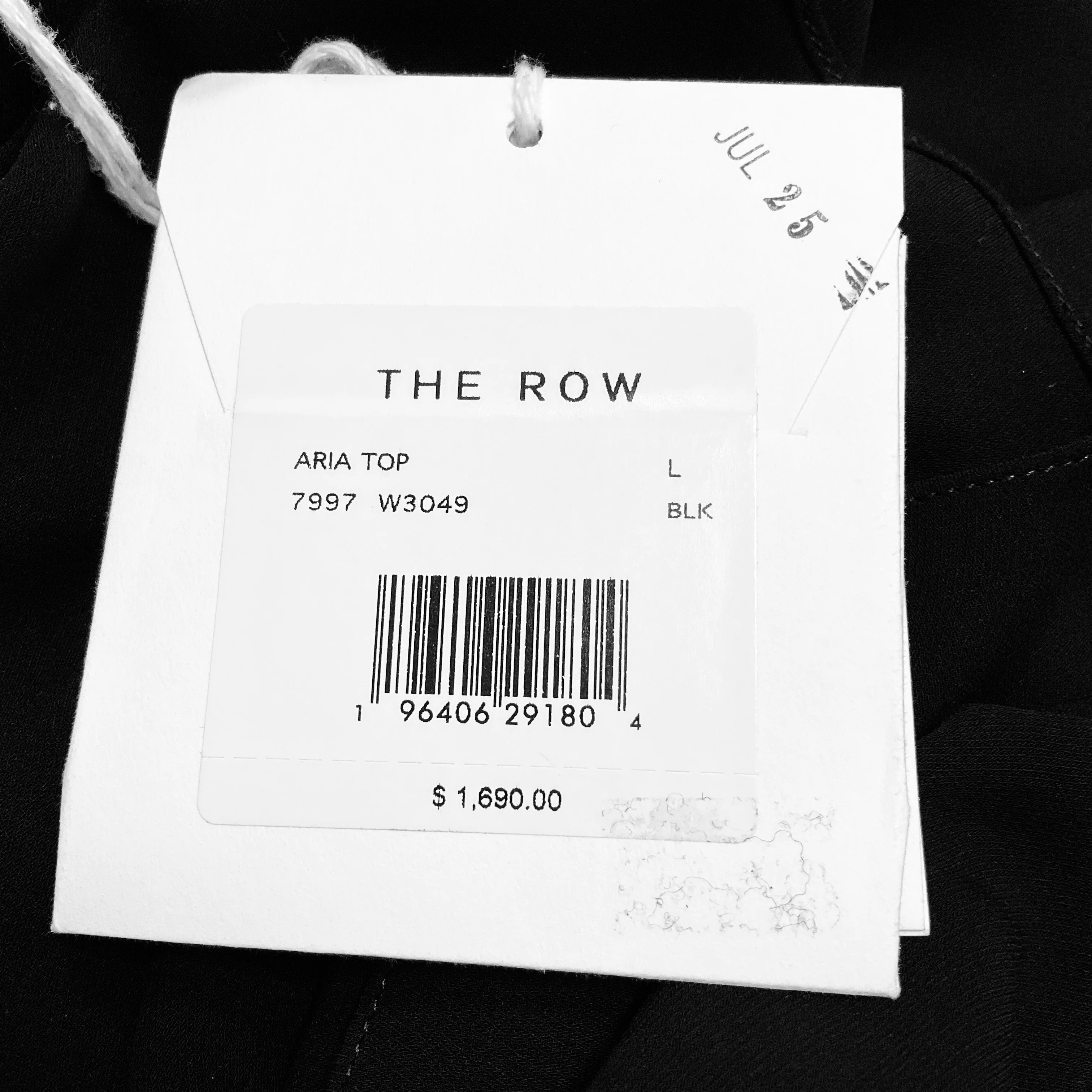 The Row Black Asymmetric Silk Aria Top - Image 5