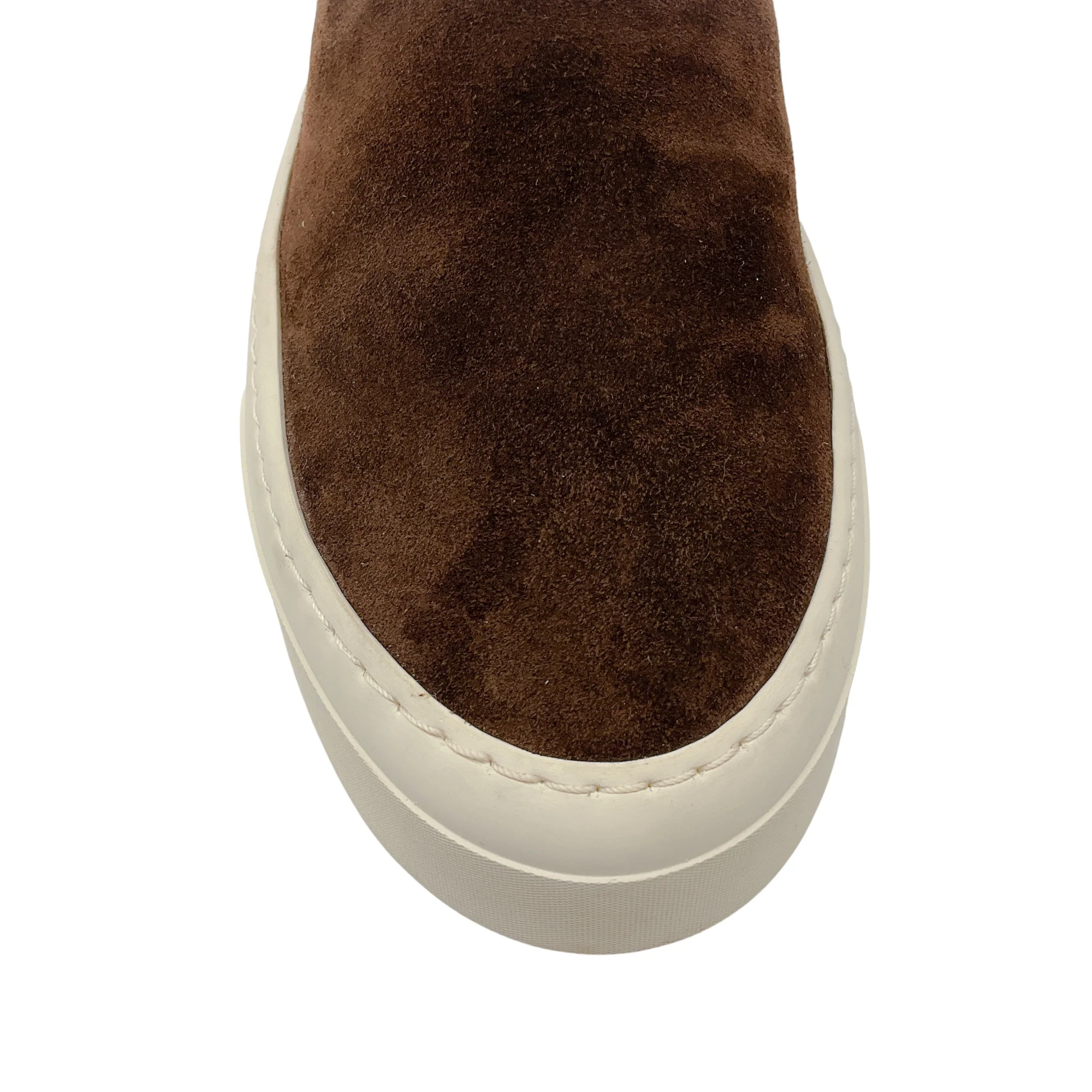 The Row Brown Suede Slip On Marie H Sneakers - Image 5