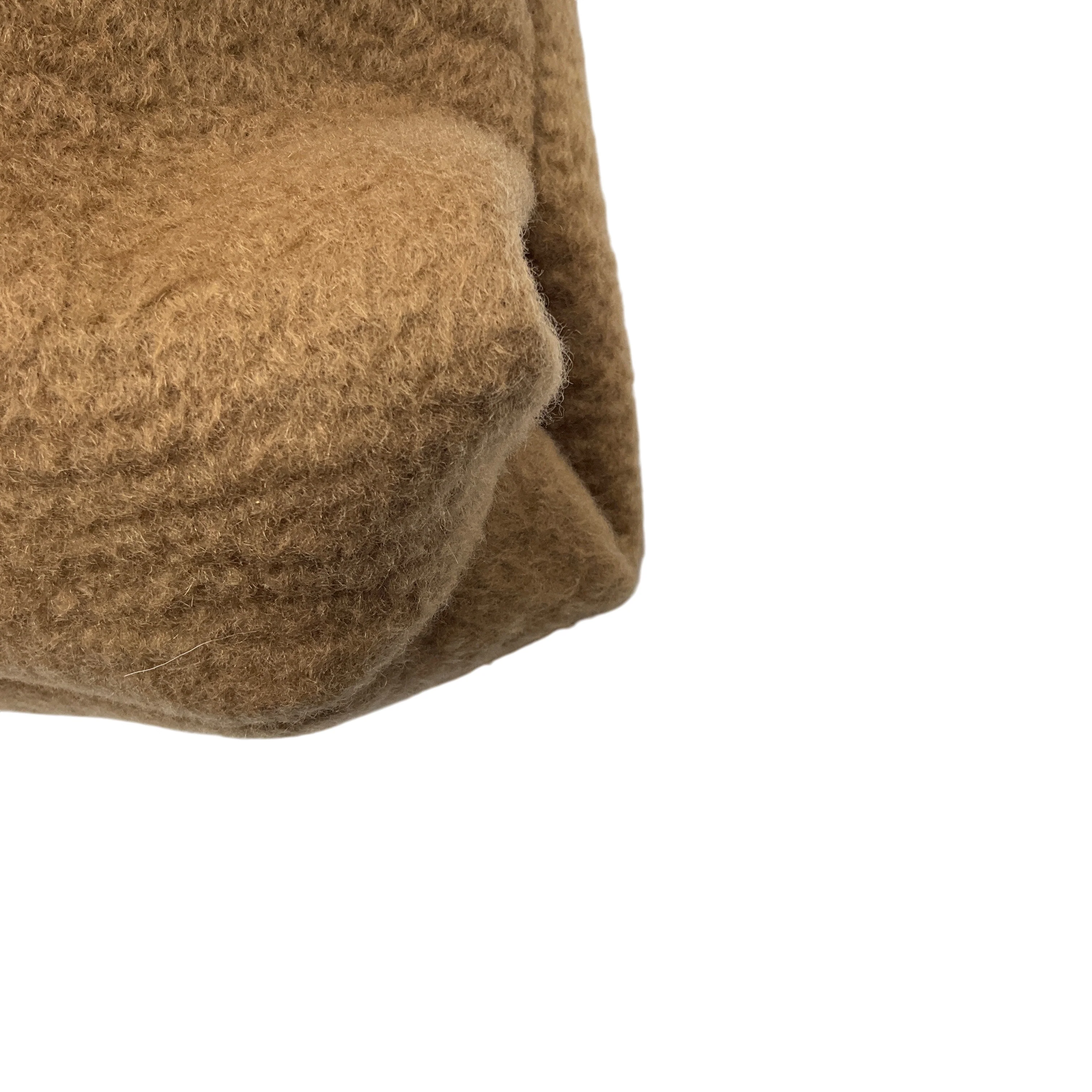 The Row Camel Large Glove Cashmere Clutch Bag - Image 9