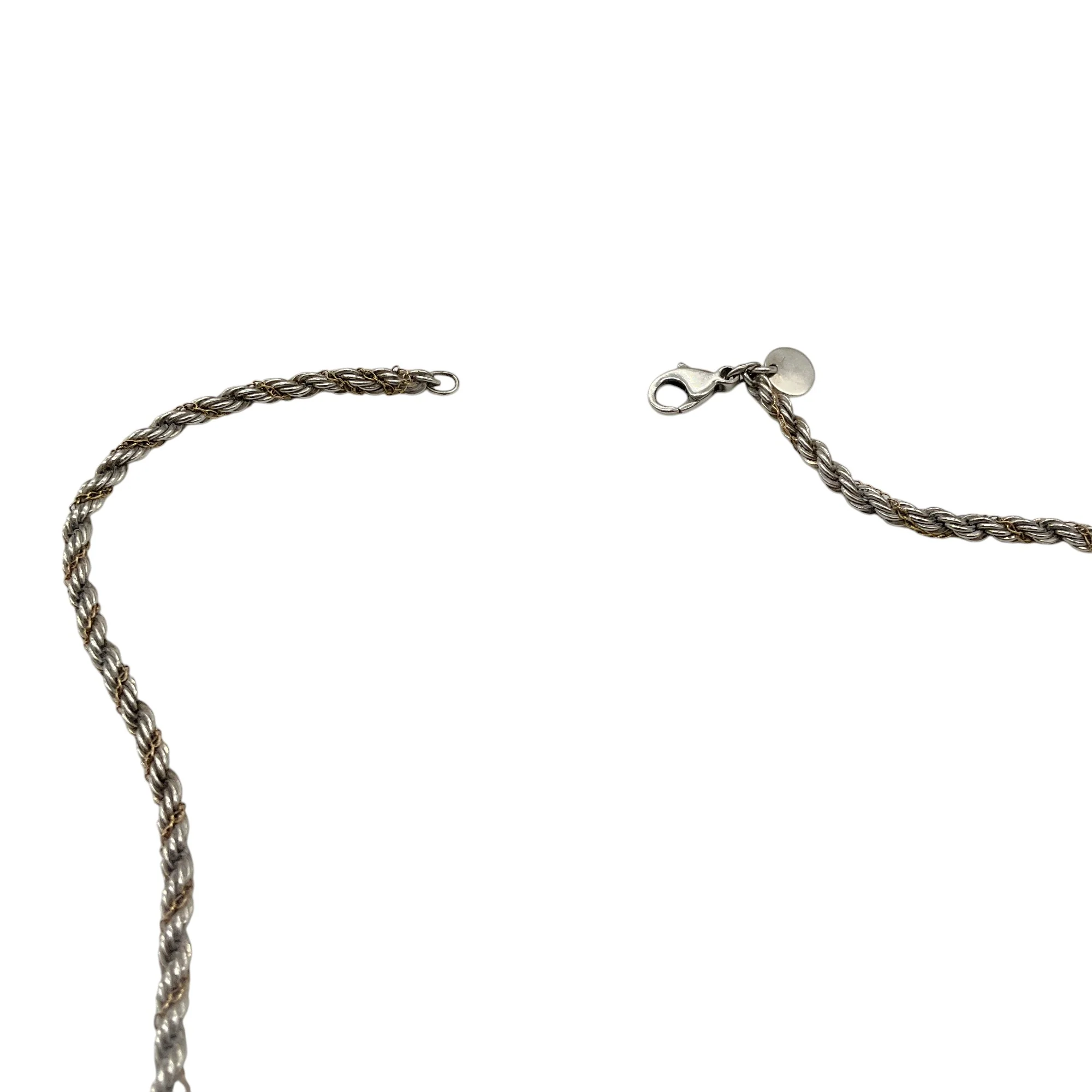 Tiffany & Co. Sterling Silver And Gold Twisted Rope Necklace - Image 5