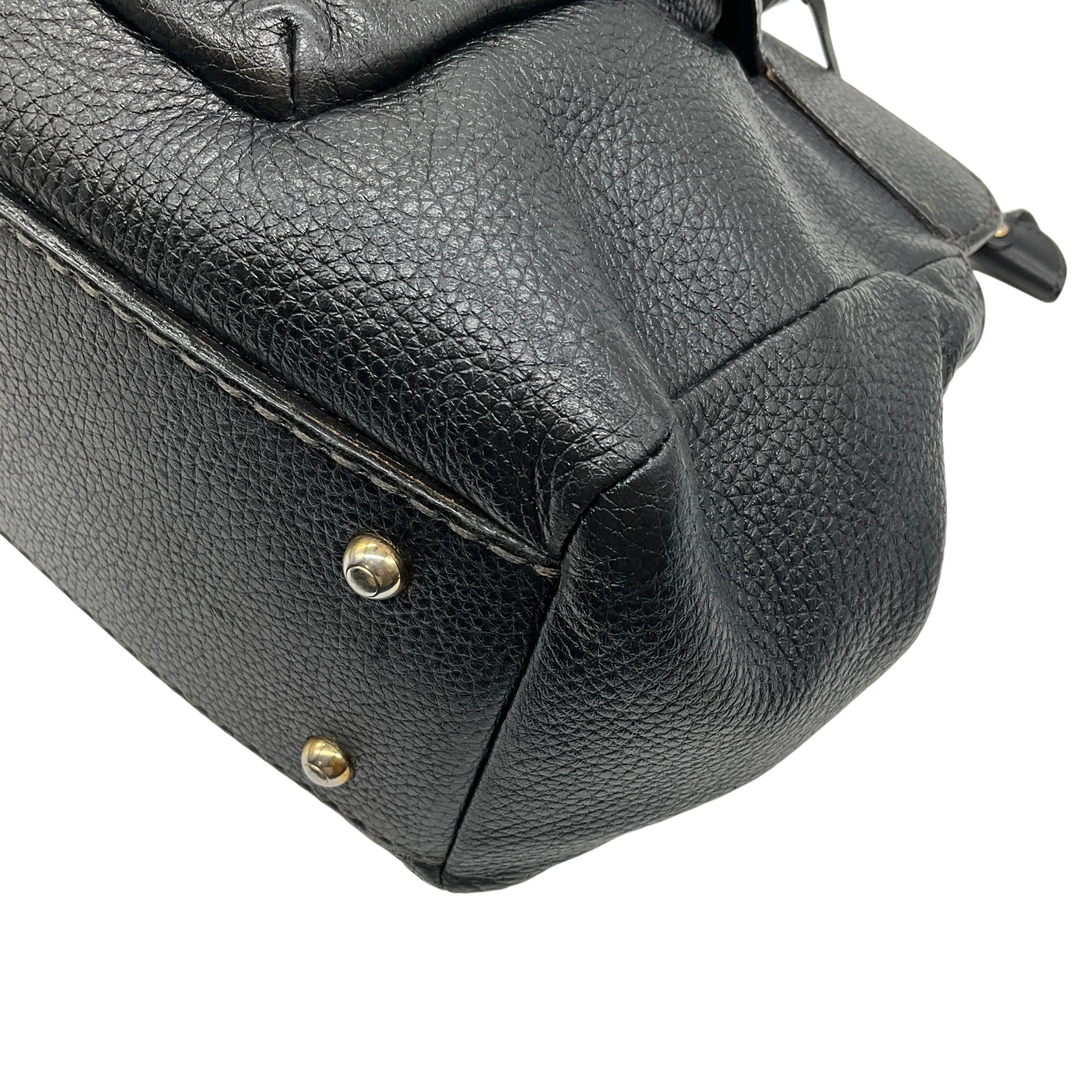 Tod's Black Pebbled Leather Shoulder Bag - Image 5