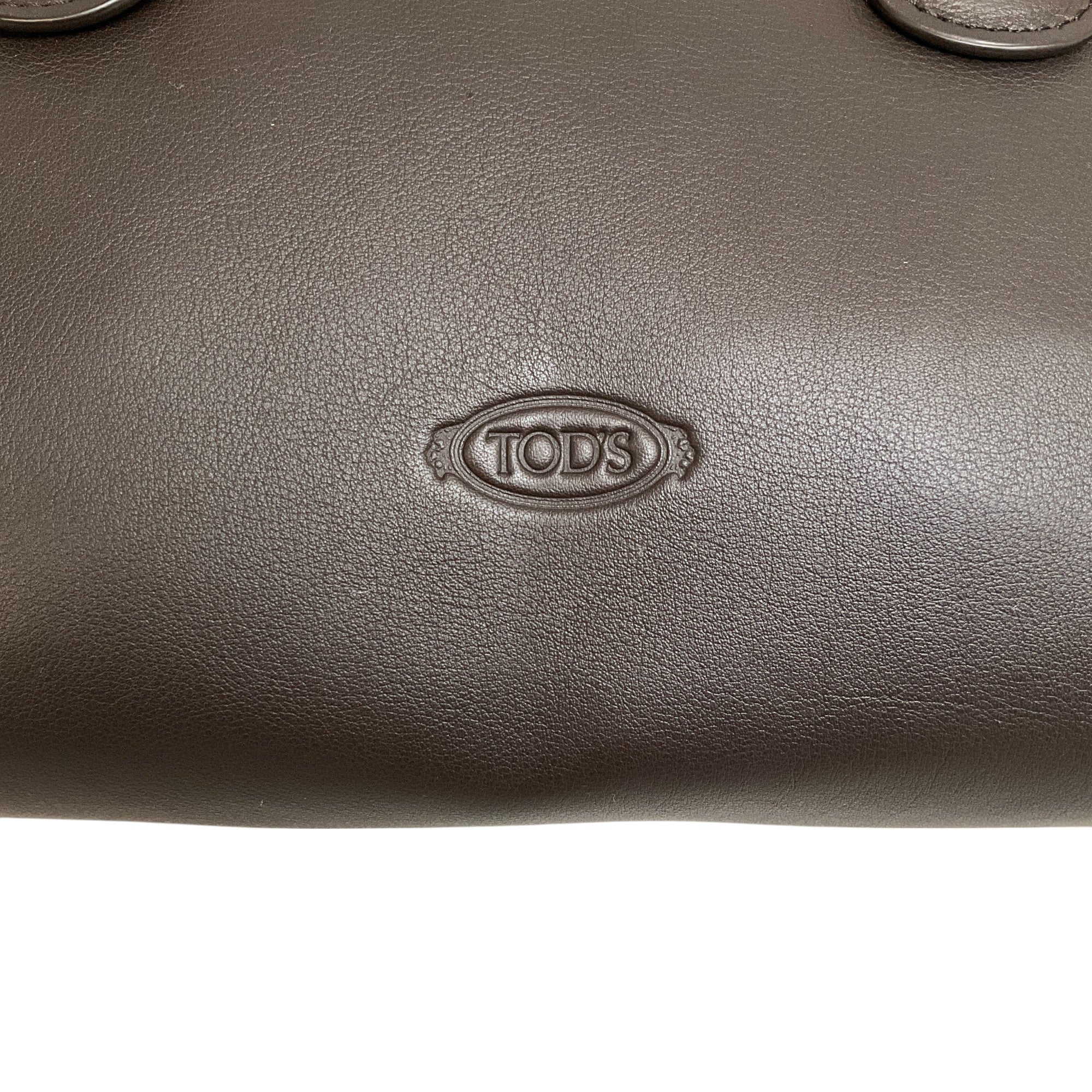 Tod's Dark Brown Darsena Medium Satchel - Image 8
