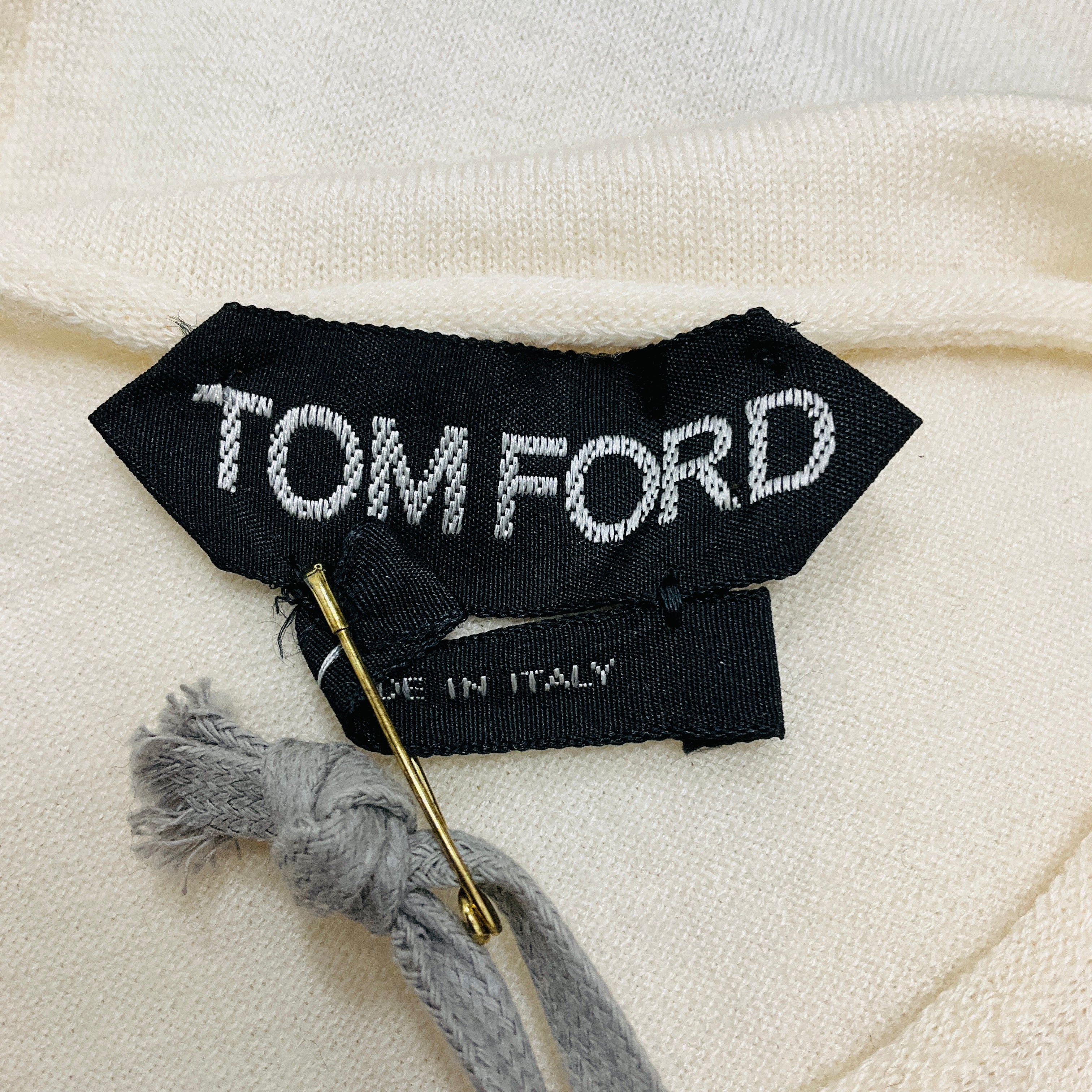 Tom Ford Ivory Cashmere Knit Tank Top - Image 4