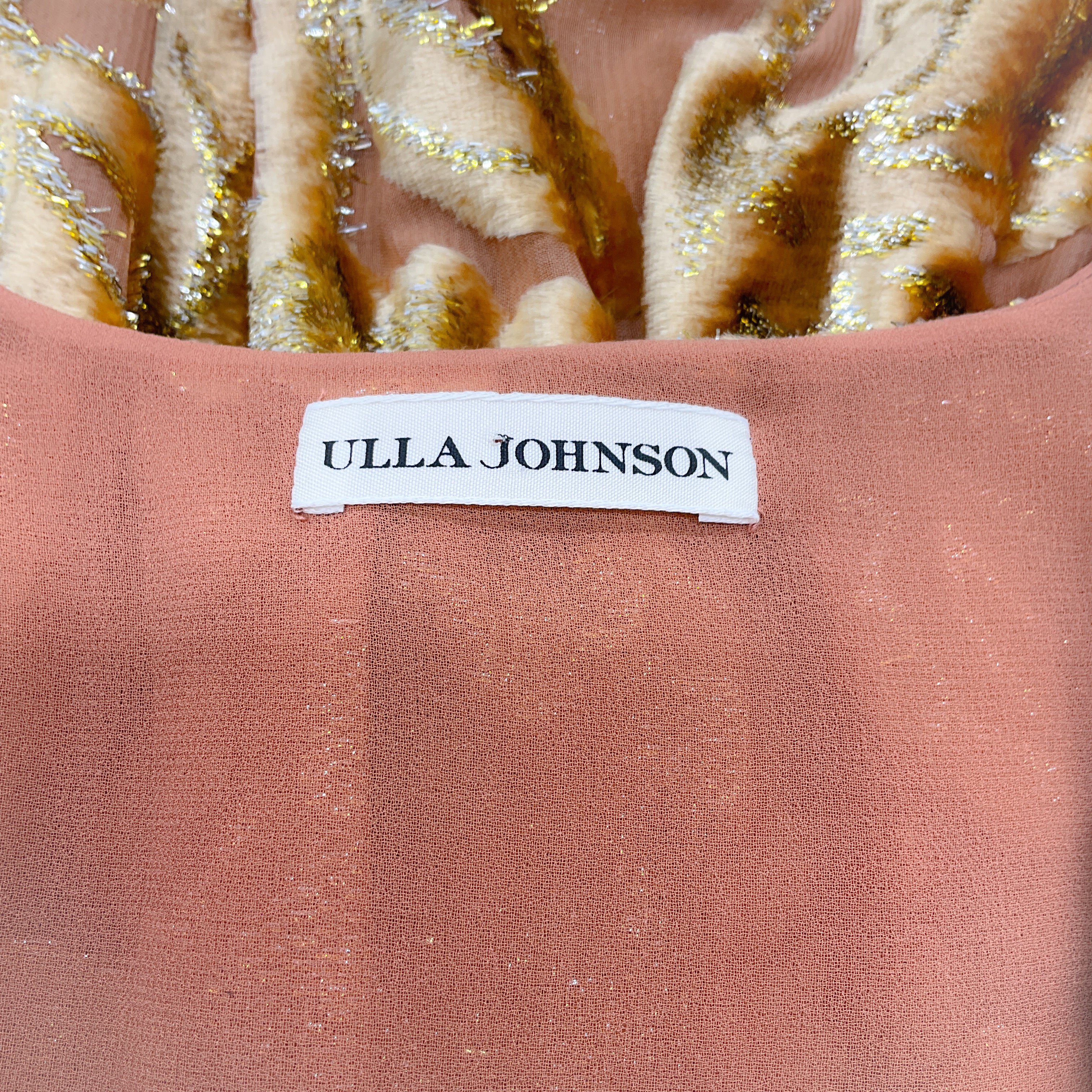 Ulla Johnson Loretta Velvet Devoré Midi Dress - Image 4