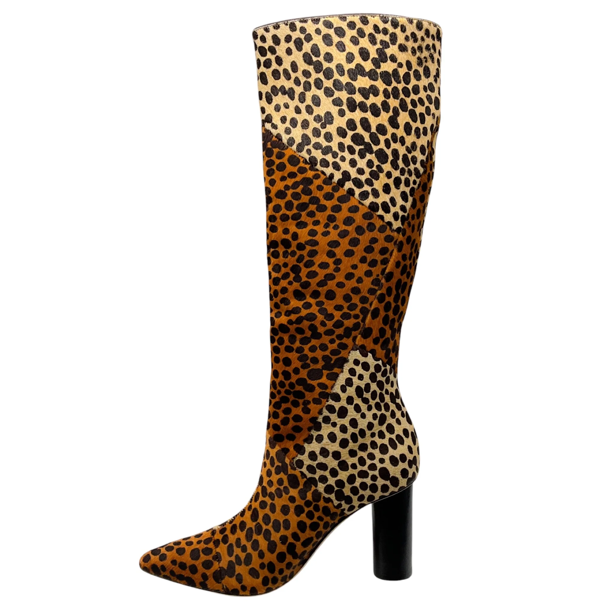 Ulla Johnson Umber Leopard Cheetah Jerri Knee High Calf Pony Hair Boots - Image 3
