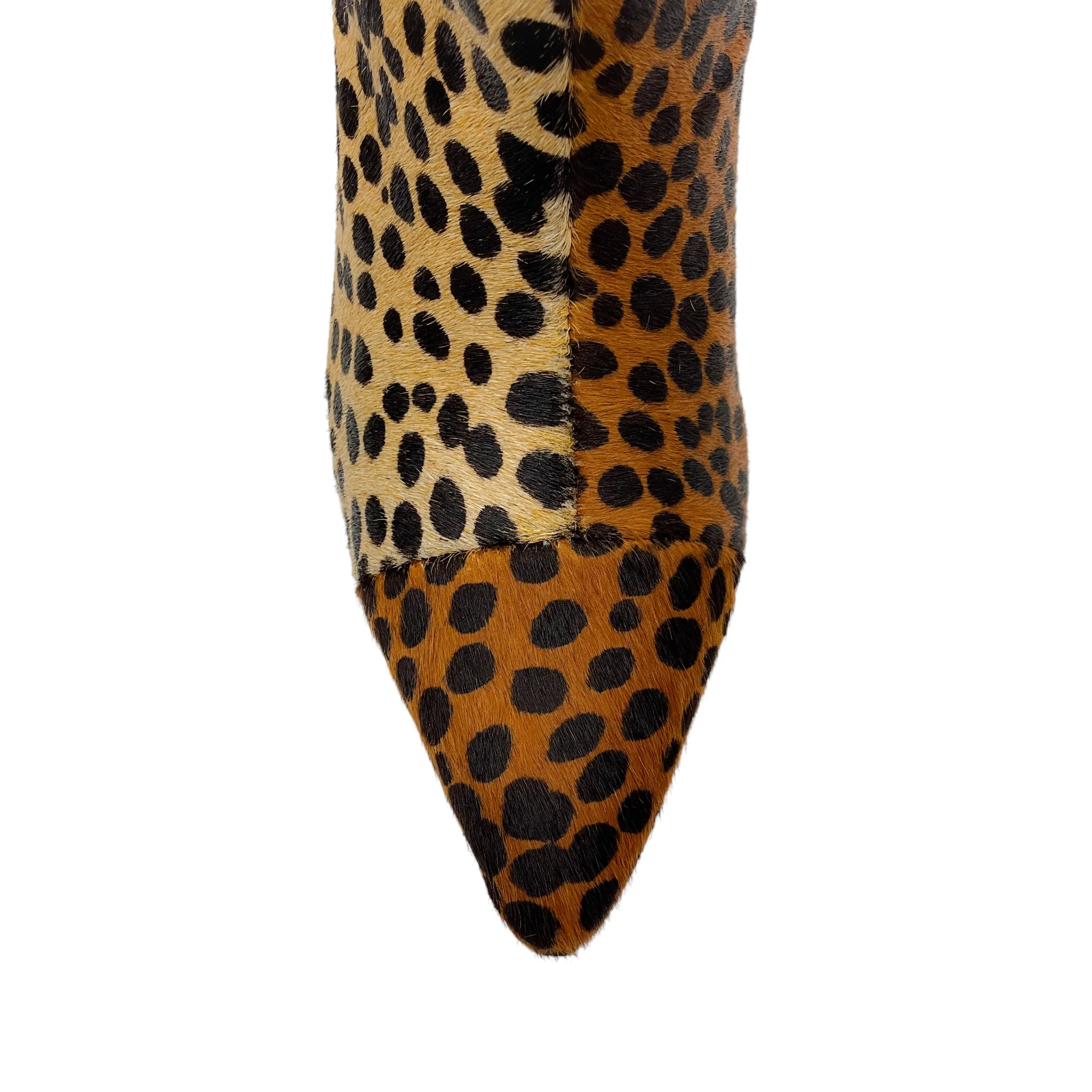 Ulla Johnson Umber Leopard Cheetah Jerri Knee High Calf Pony Hair Boots - Image 5
