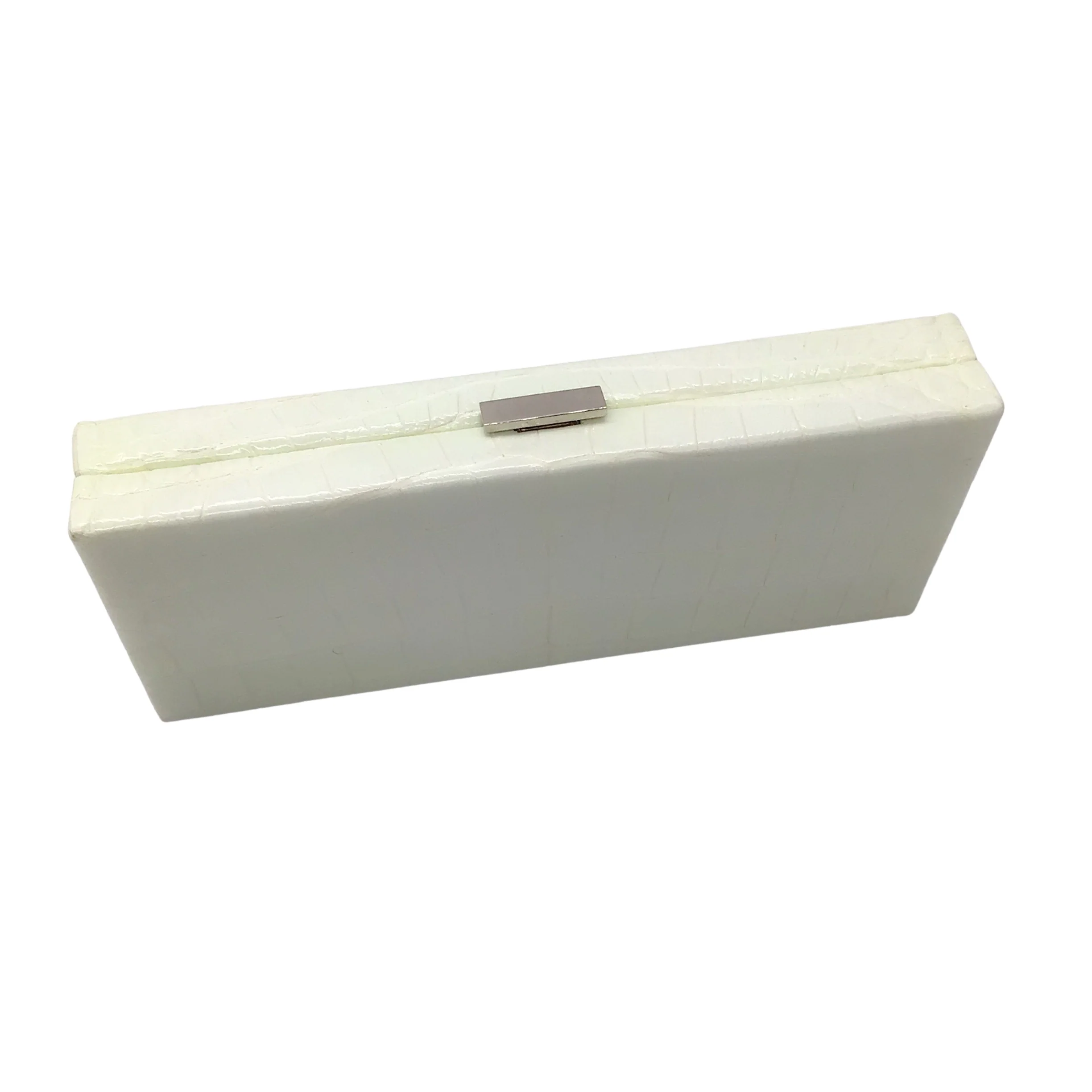 VBH Light Lime Green Celadon Alligator Skin Leather Clutch Bag - Image 5