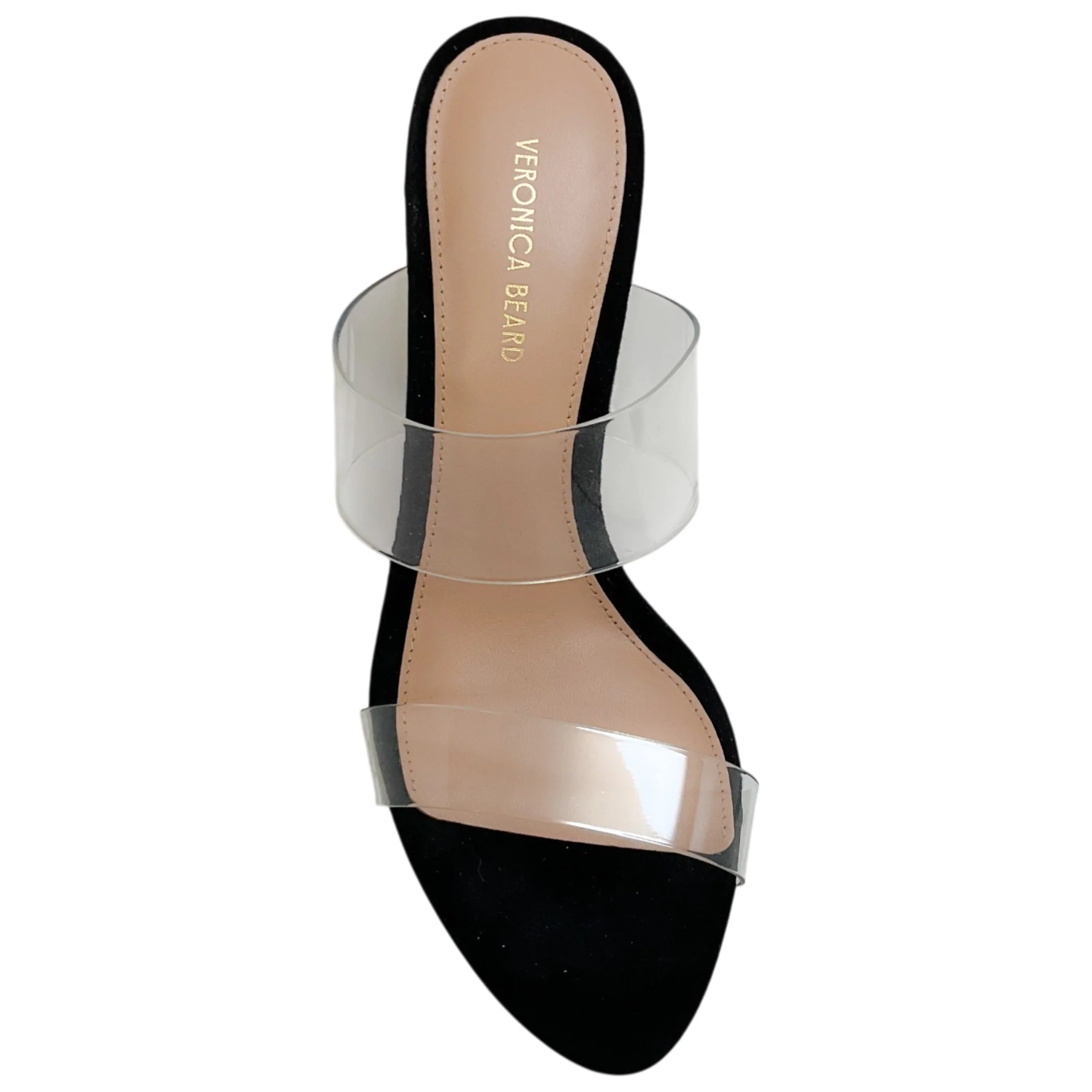 Veronica Beard Black Suede / PVC Asha Sandals - Image 4