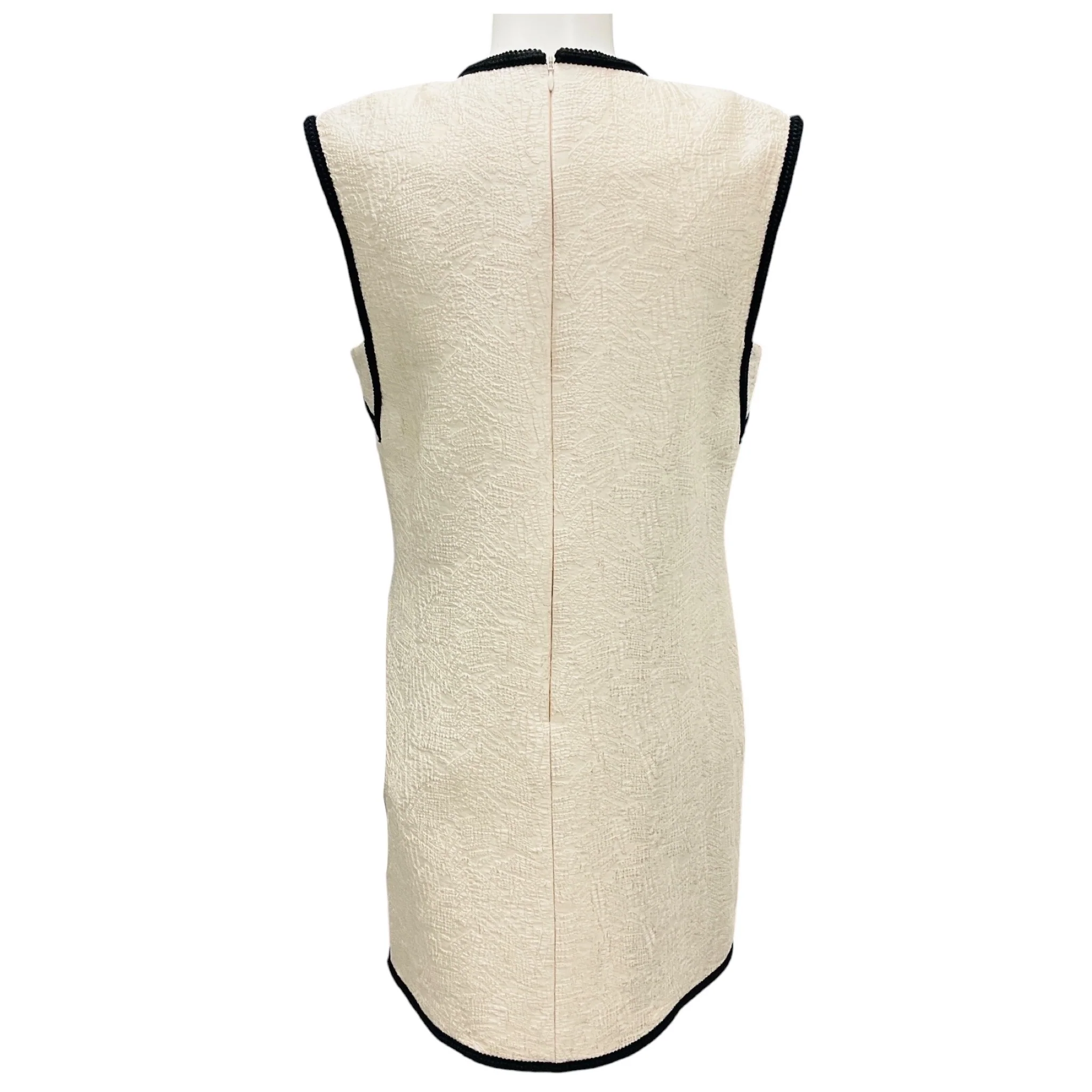 Veronica Beard Ecru Ravena Jacquard Dress - Image 3