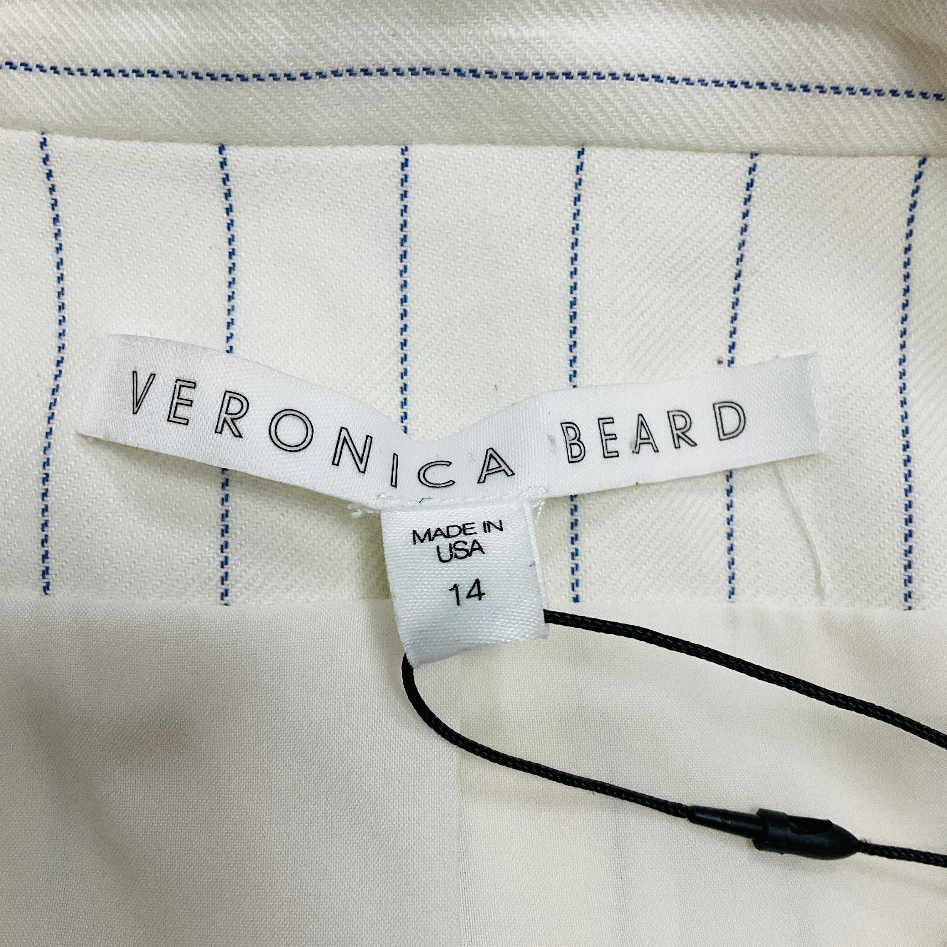 Veronica Beard Off-White / Blue Apollo Jacket - Image 4