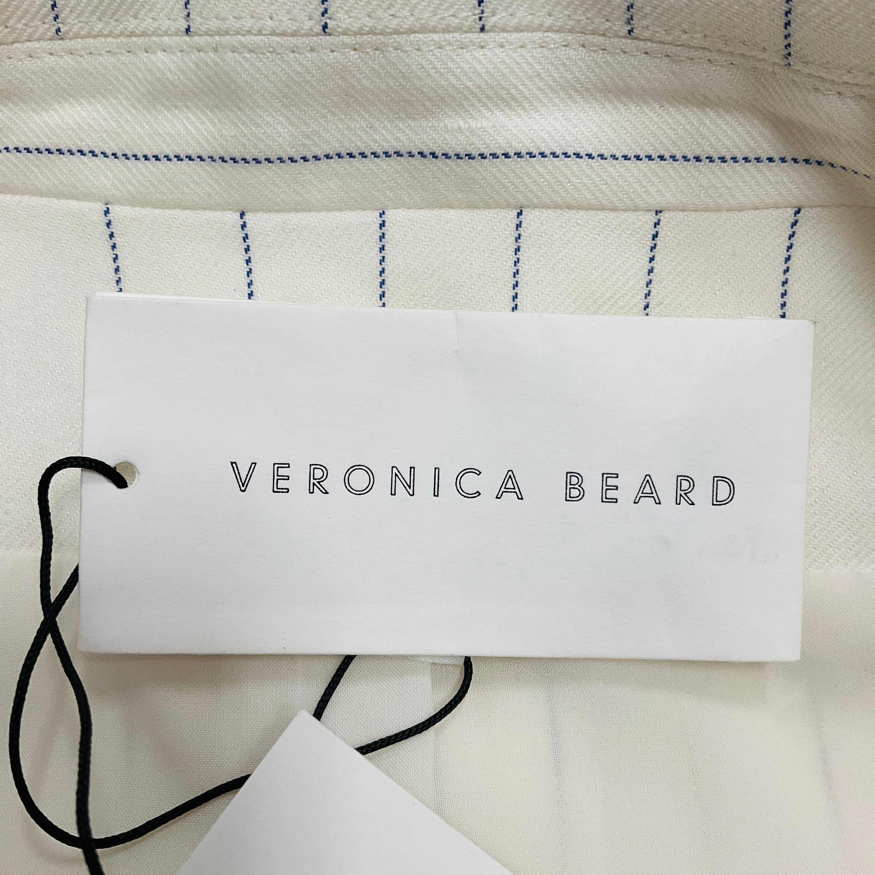 Veronica Beard Off-White / Blue Apollo Jacket - Image 5