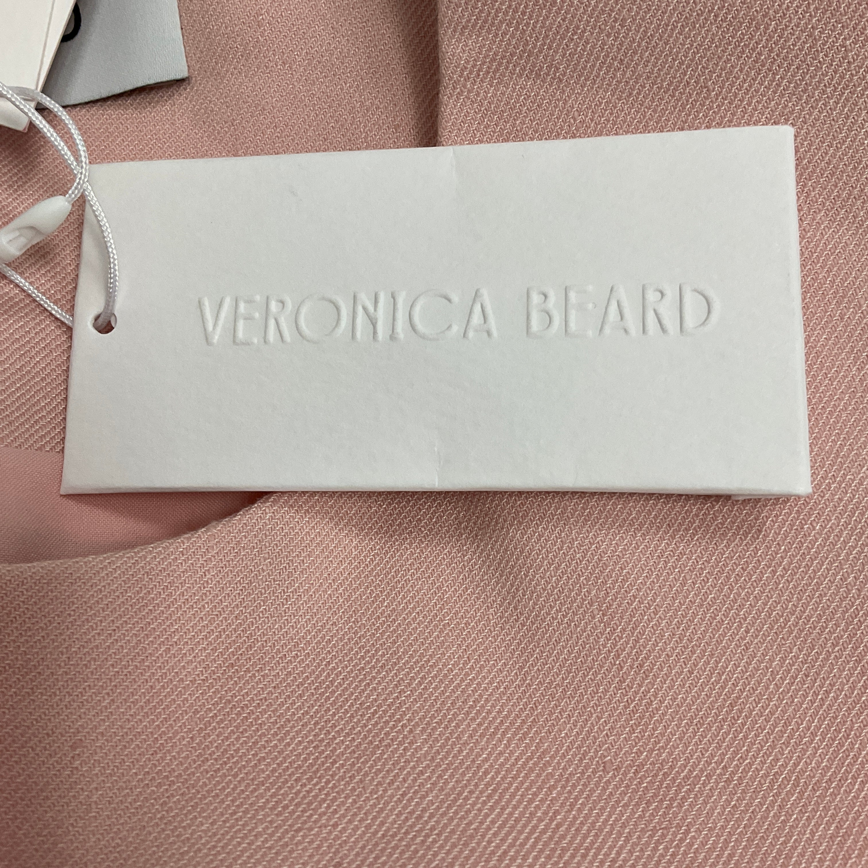 Veronica Beard Pink Shell Lois Linen Vest Top - Image 5
