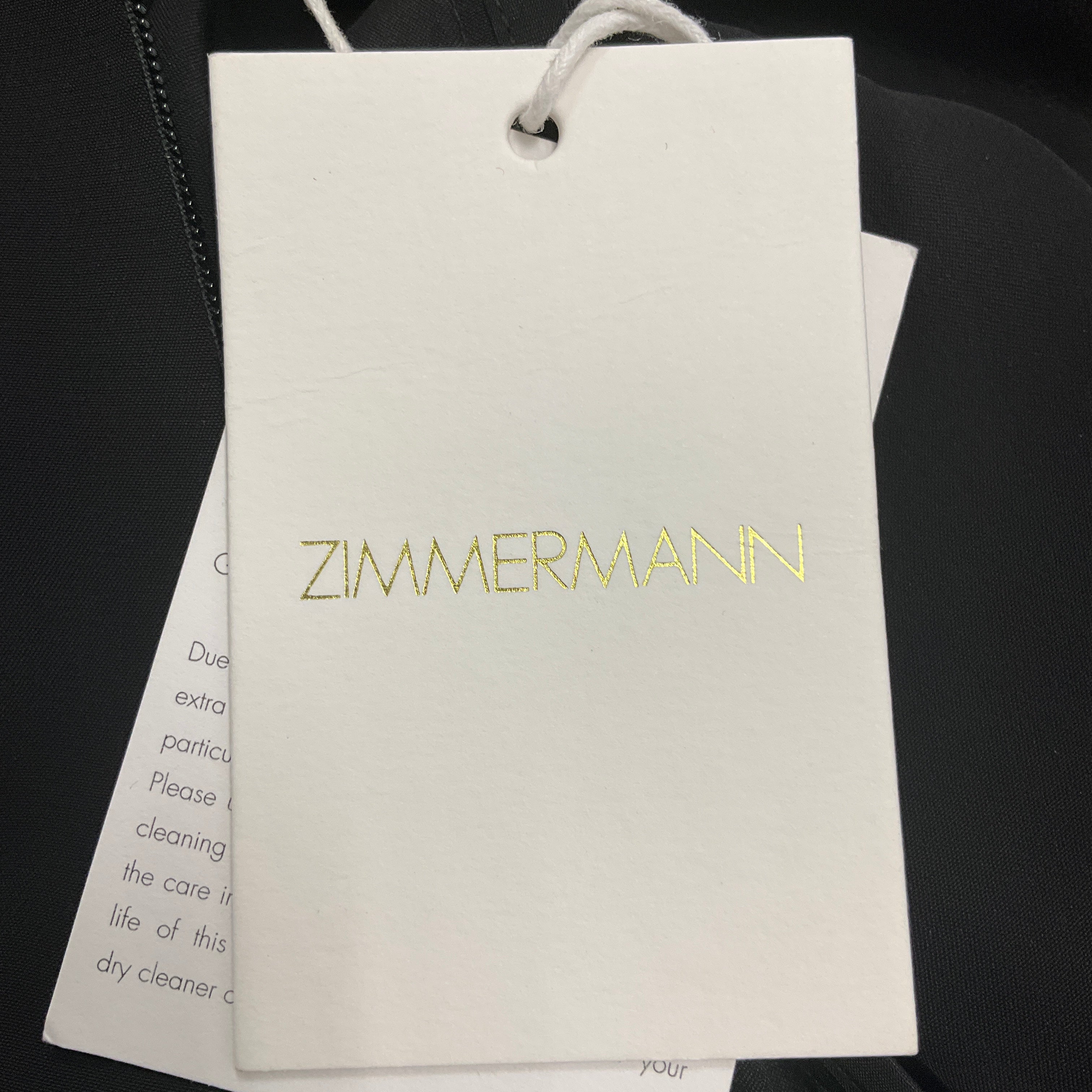 Zimmermann Black Frilled Mini Dress - Image 5