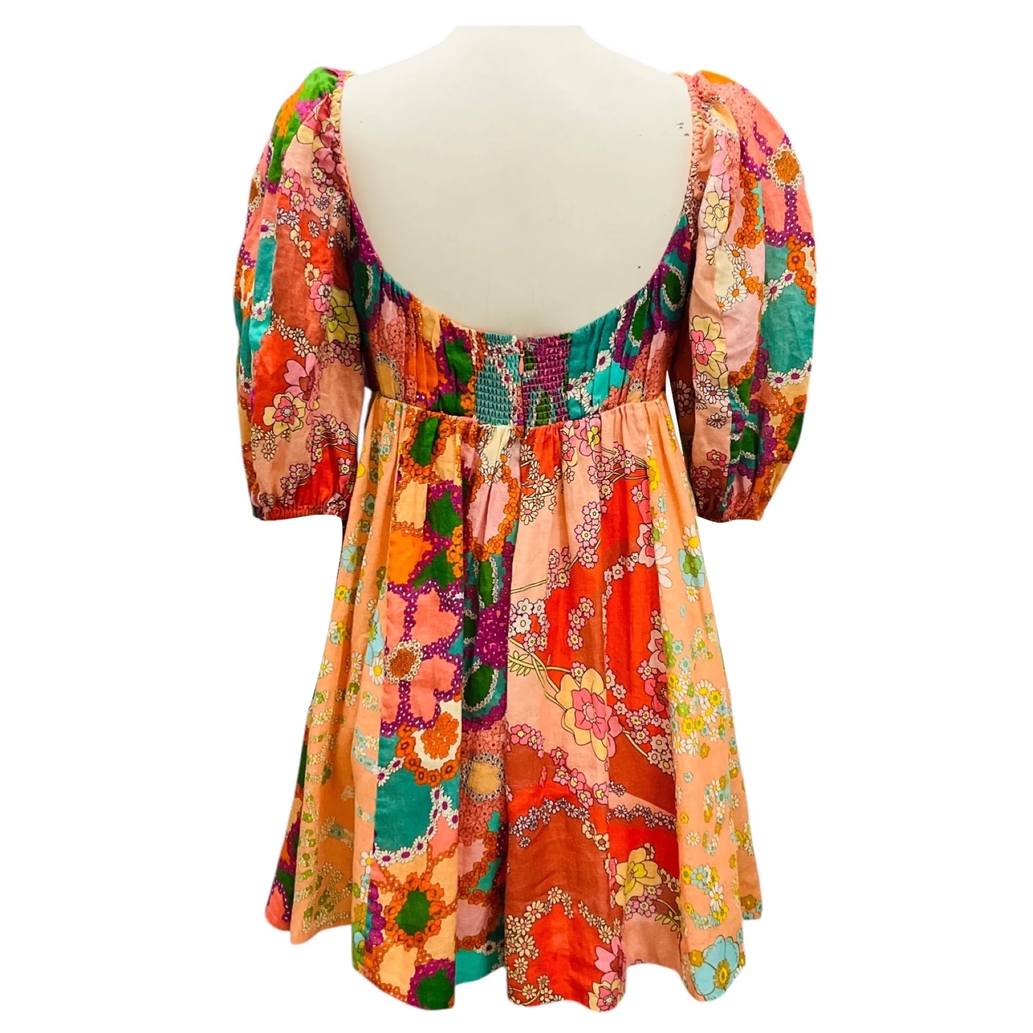 Zimmermann Multicolor Spliced Floral Lola Panelled Mini Dress - Image 3