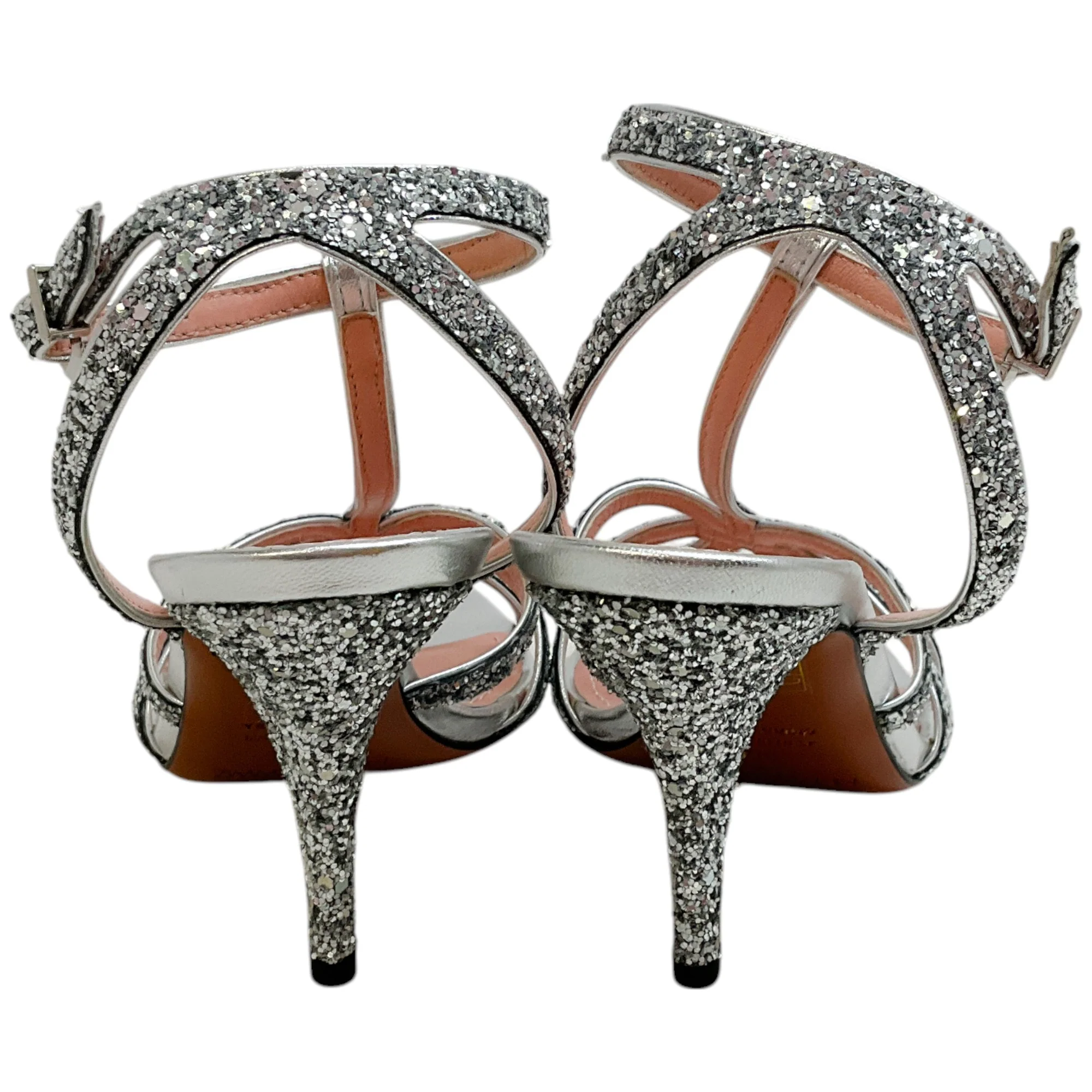 Zimmermann Silver Sequined Aura Sandals - Image 5